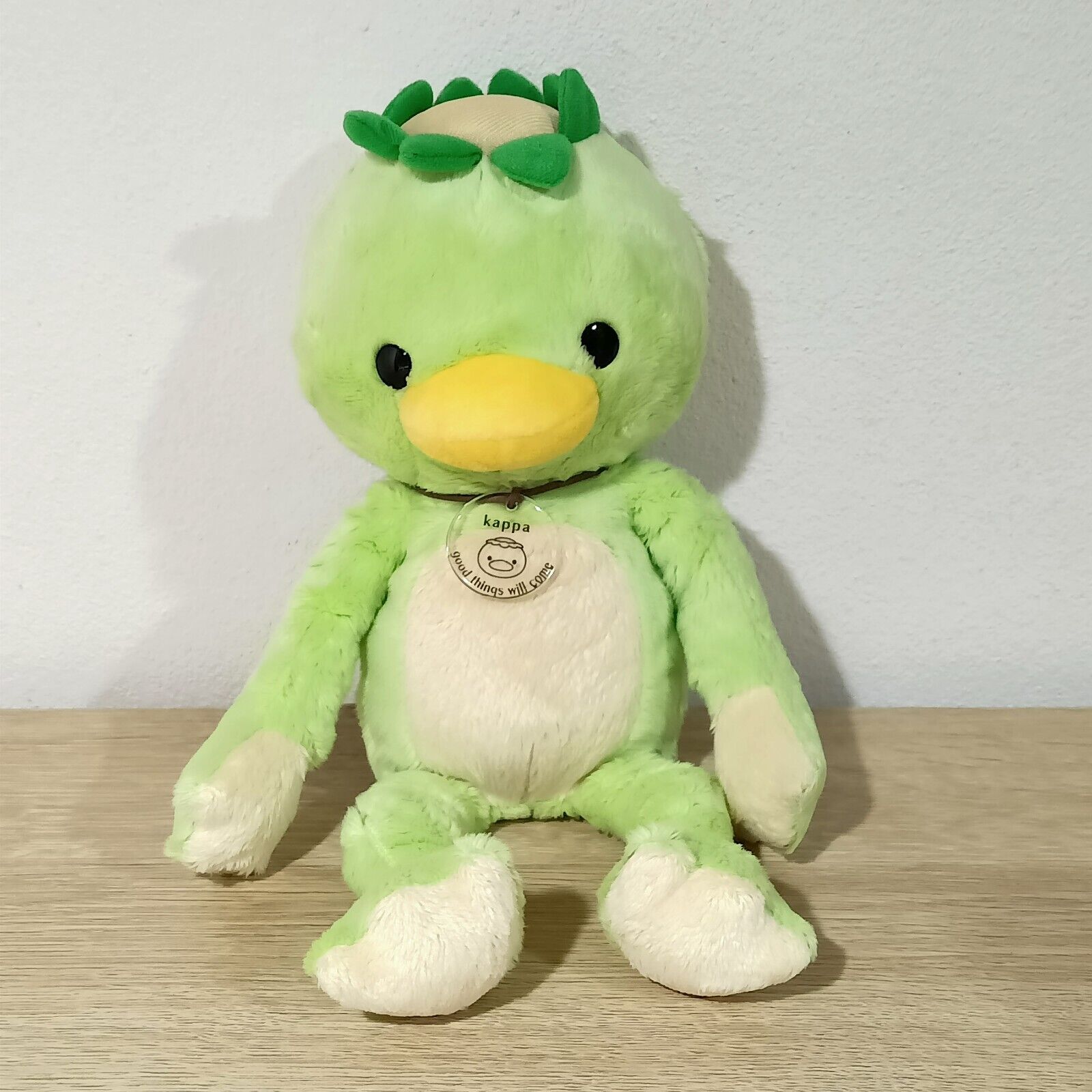 Kappa Green Animal Soft Beanbag Plush Doll Toy Save Nature Eiko Japan 11\