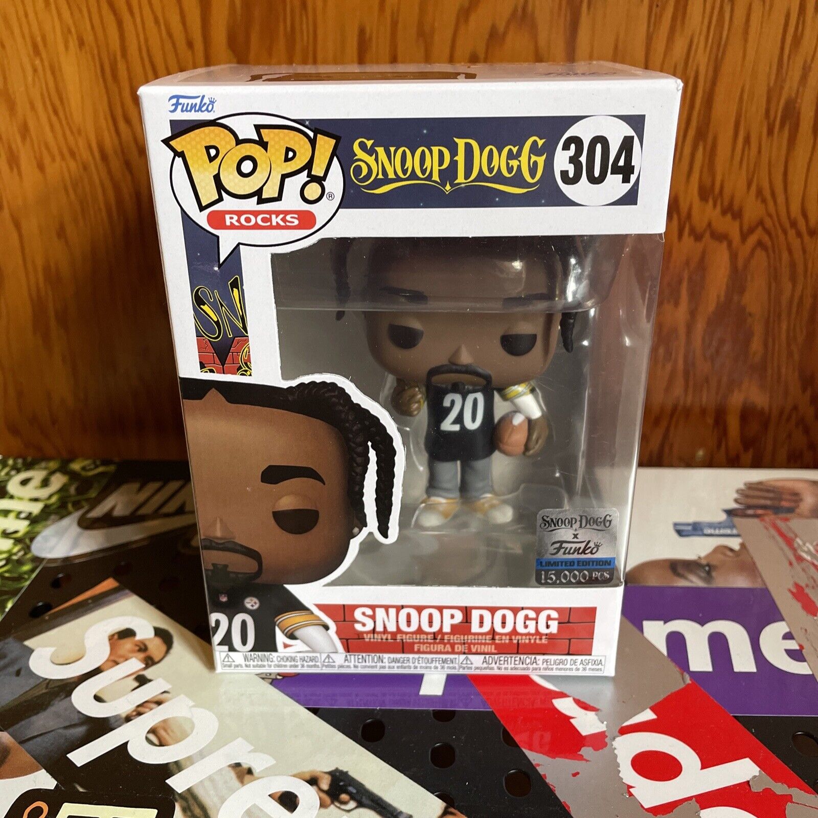 SNOOP DOGG FUNKO POP  #304 STEELERS HOME JERSEY LE 15K BRAND New Ships Fast