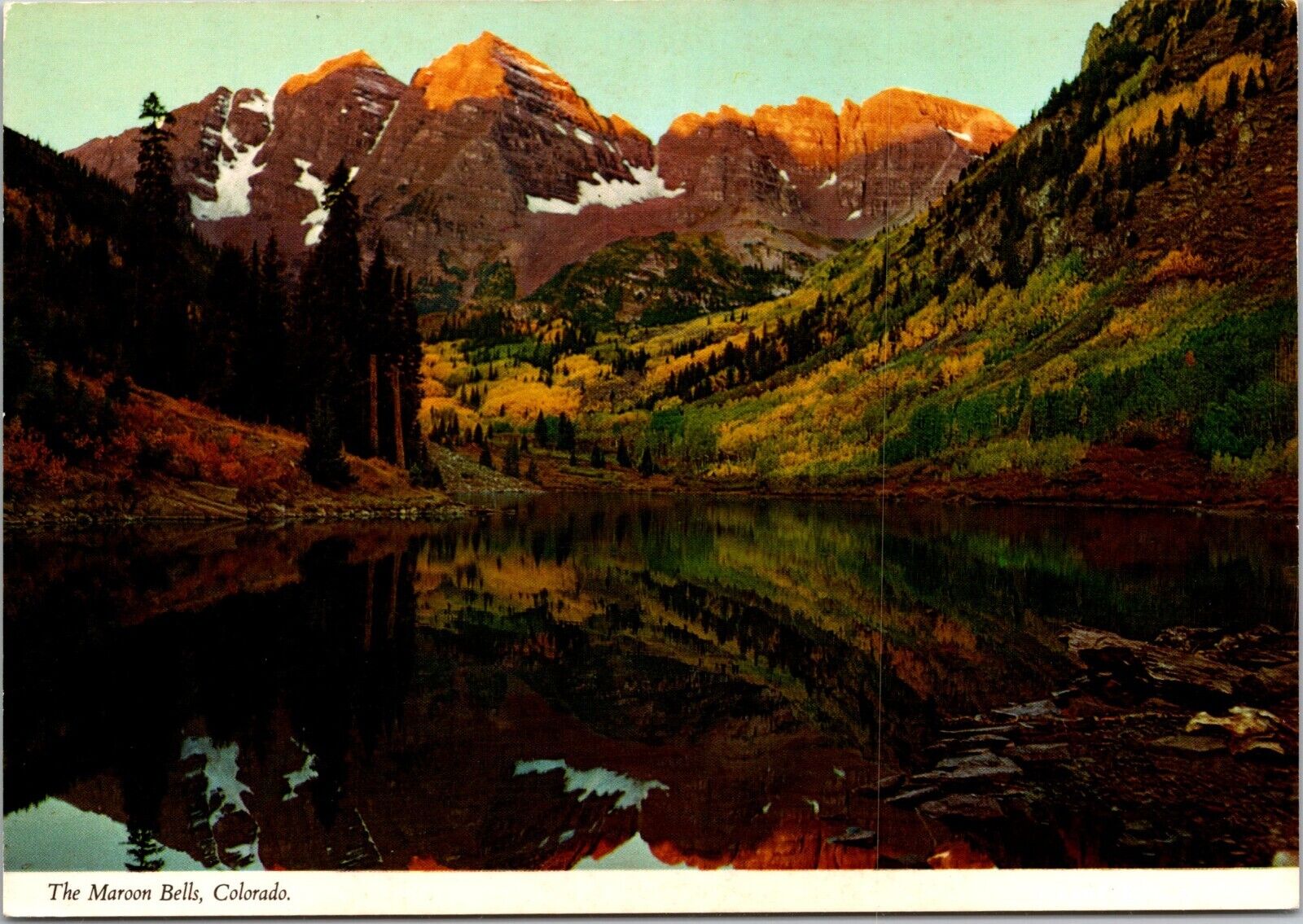 Postcard 89 The Maroon Bells Colorado [dr]