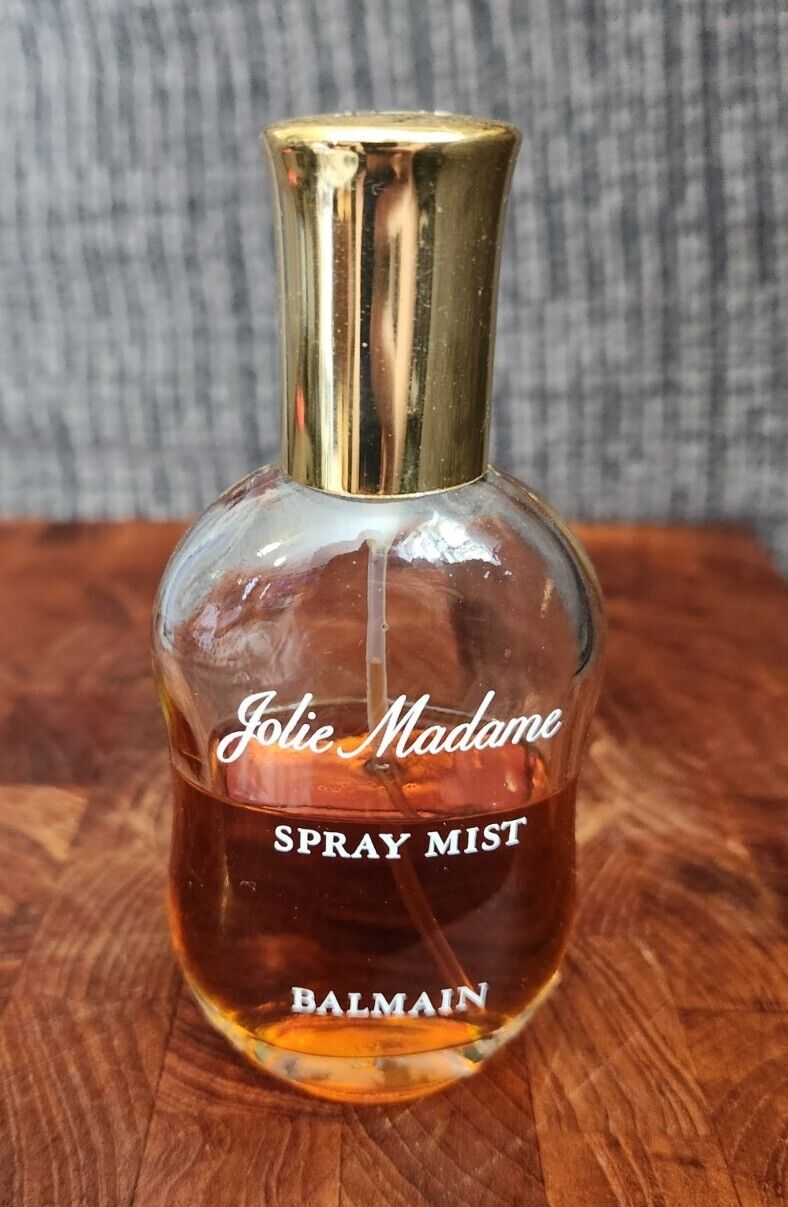 Vintage Jolie Madame Balmain 1.75 Oz Spray Perfume 3/4 Full