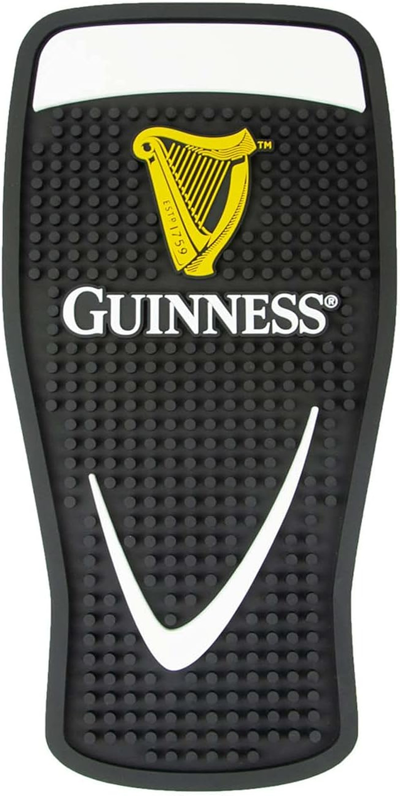 Guinness Gravity Pint Glass PVC Bar Mat | Guinness Official Merchandise No Spill