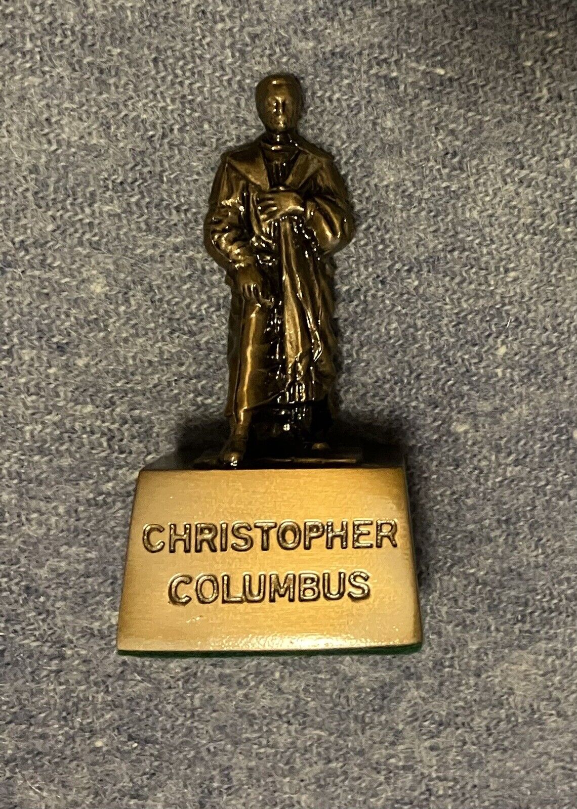 Christopher Columbus Mini Statue   Vintage Possibly From 1970’s   Columbus Ohio