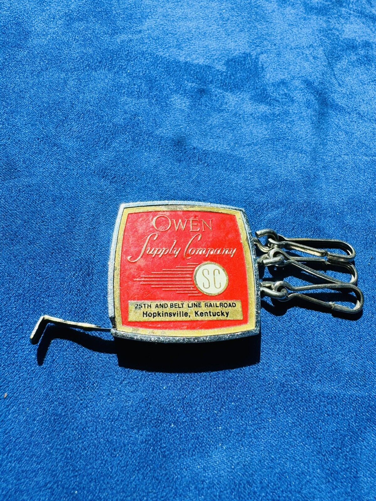 Vintage Owen Supply Company Kentucky Keychain