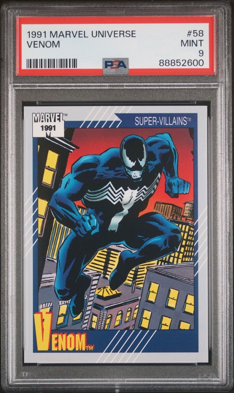 1991 Marvel Universe #58 Venom PSA 9