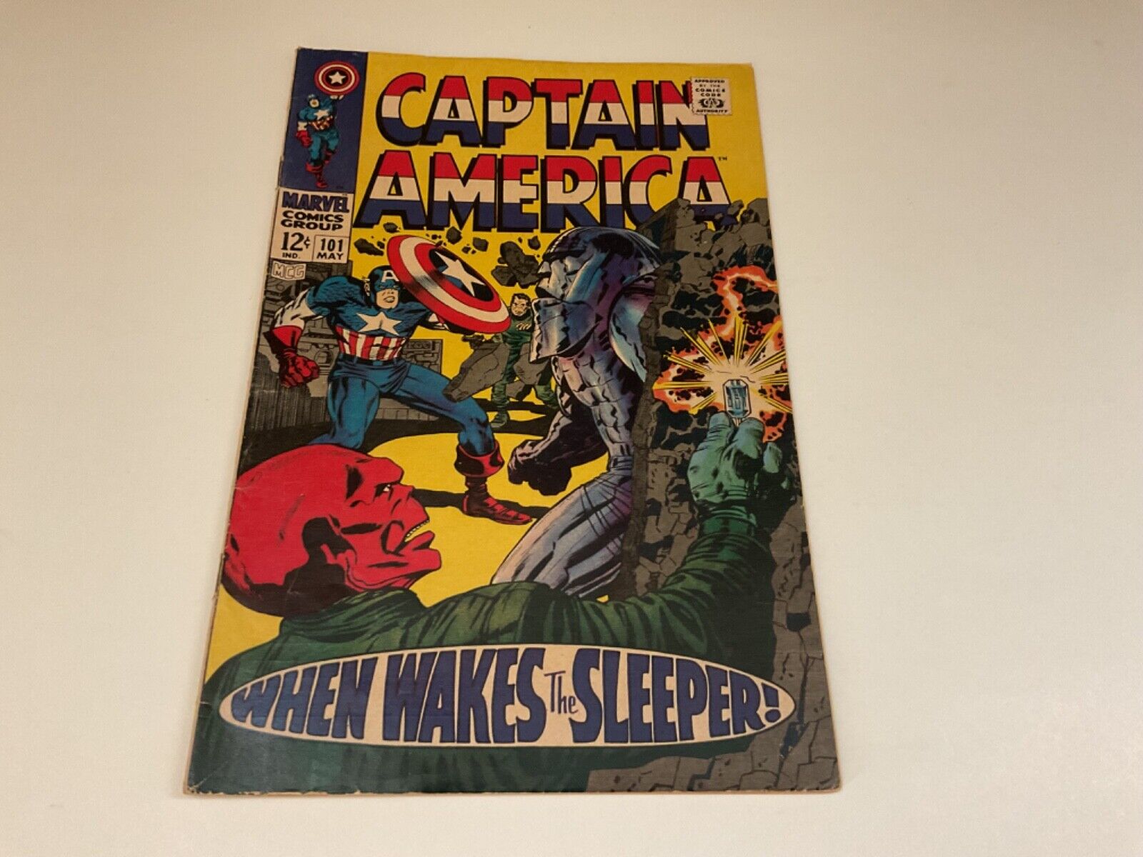 Captain America #101 When Wakes The Sleeper Red Skull 1968 Silver Age VG+ cond.