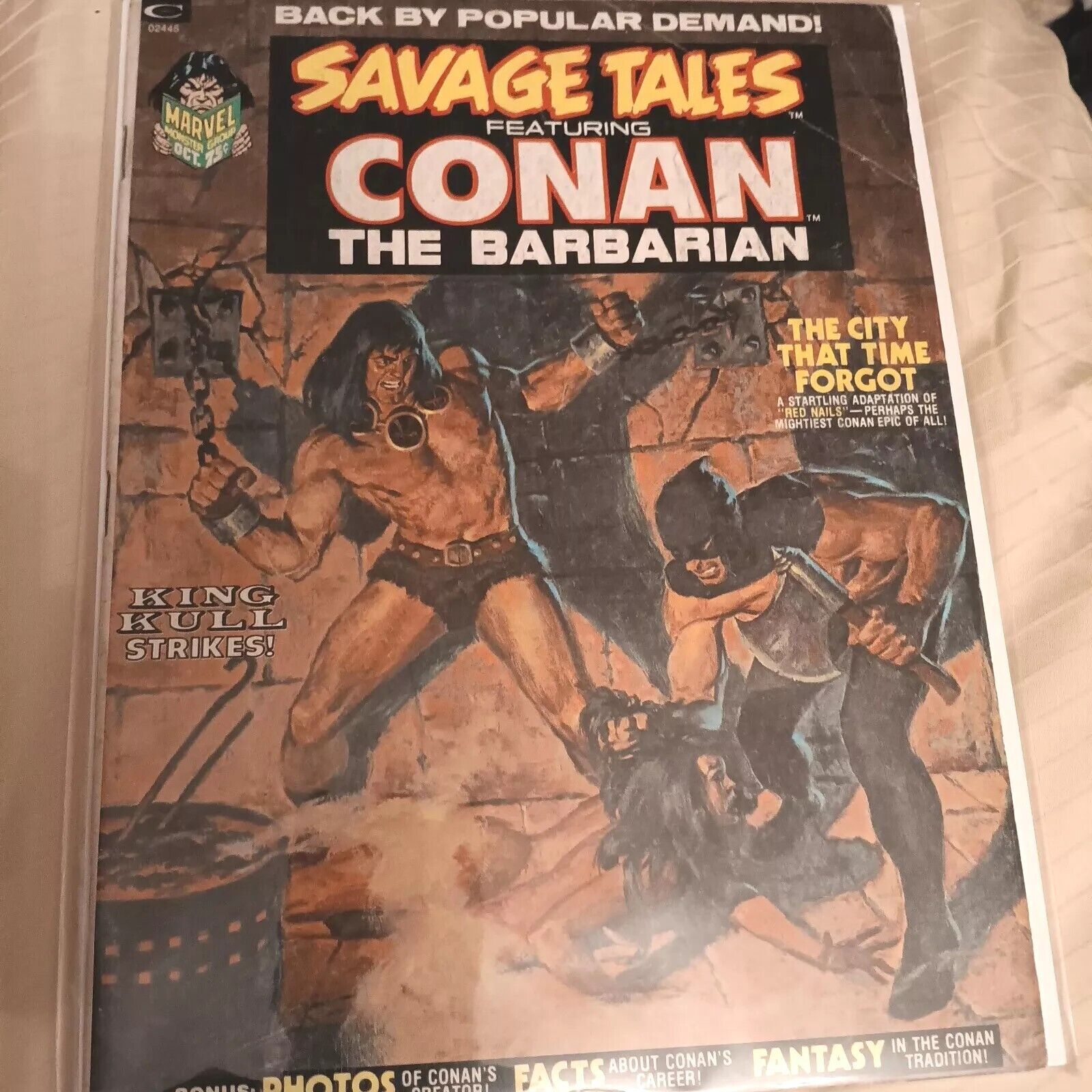 Marvel Savage Tales magazine #52 -- cover painting by John Buscema (1973)