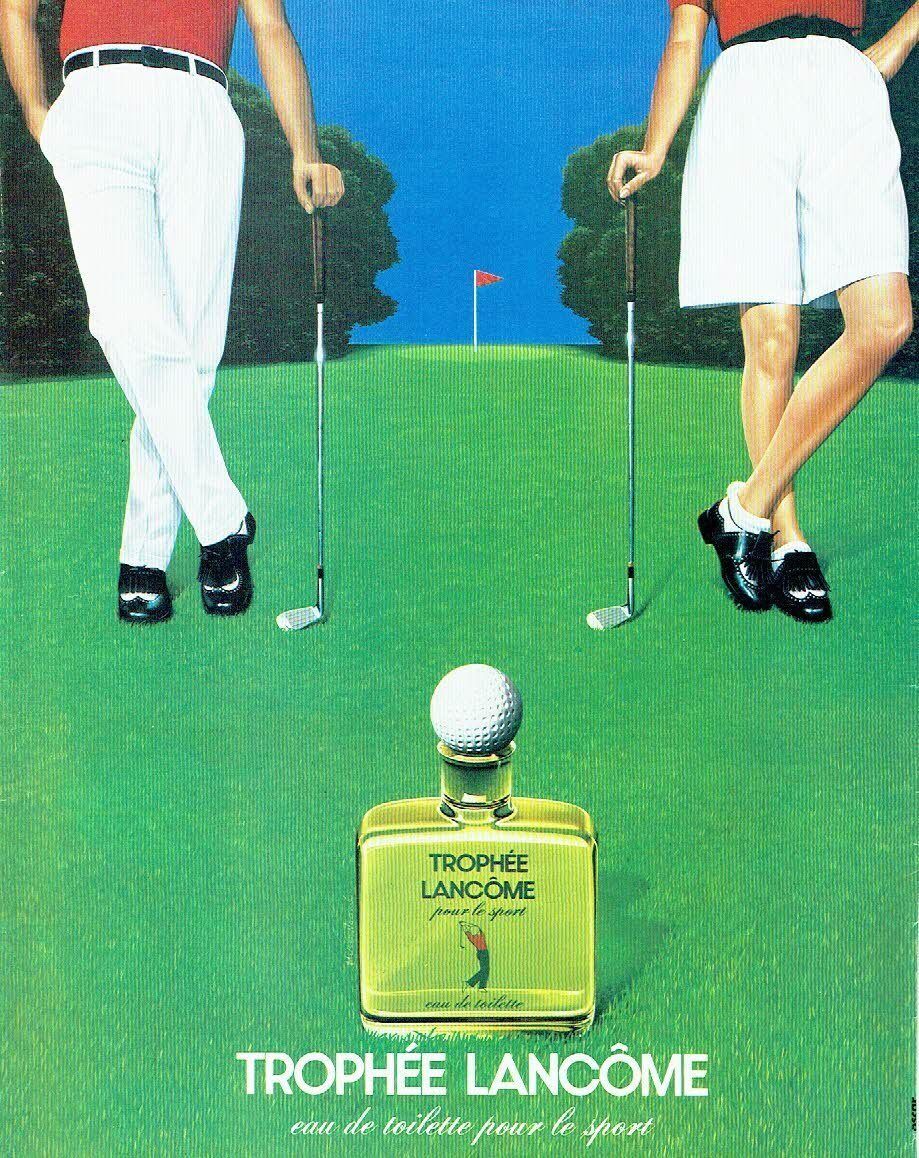 1983 ADVERTISING ADVERTISEMENT 106 Eau de Toilette Lancome Sports Trophy