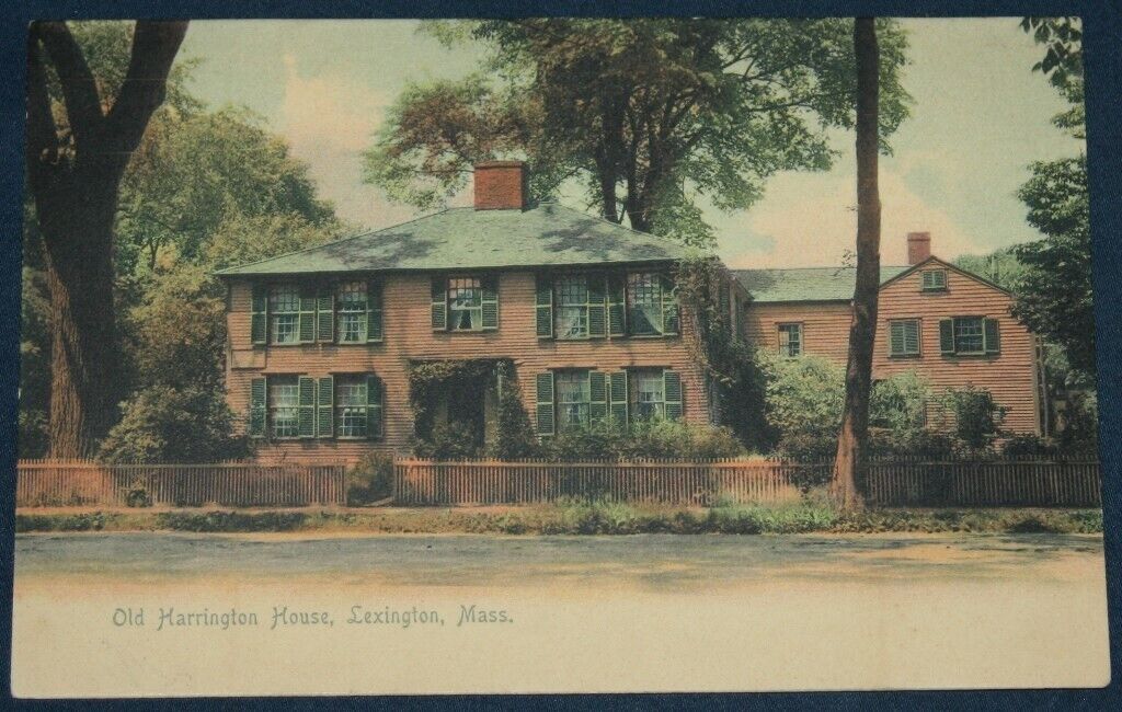 Old Harrington House, Lexington, MA Postcard 