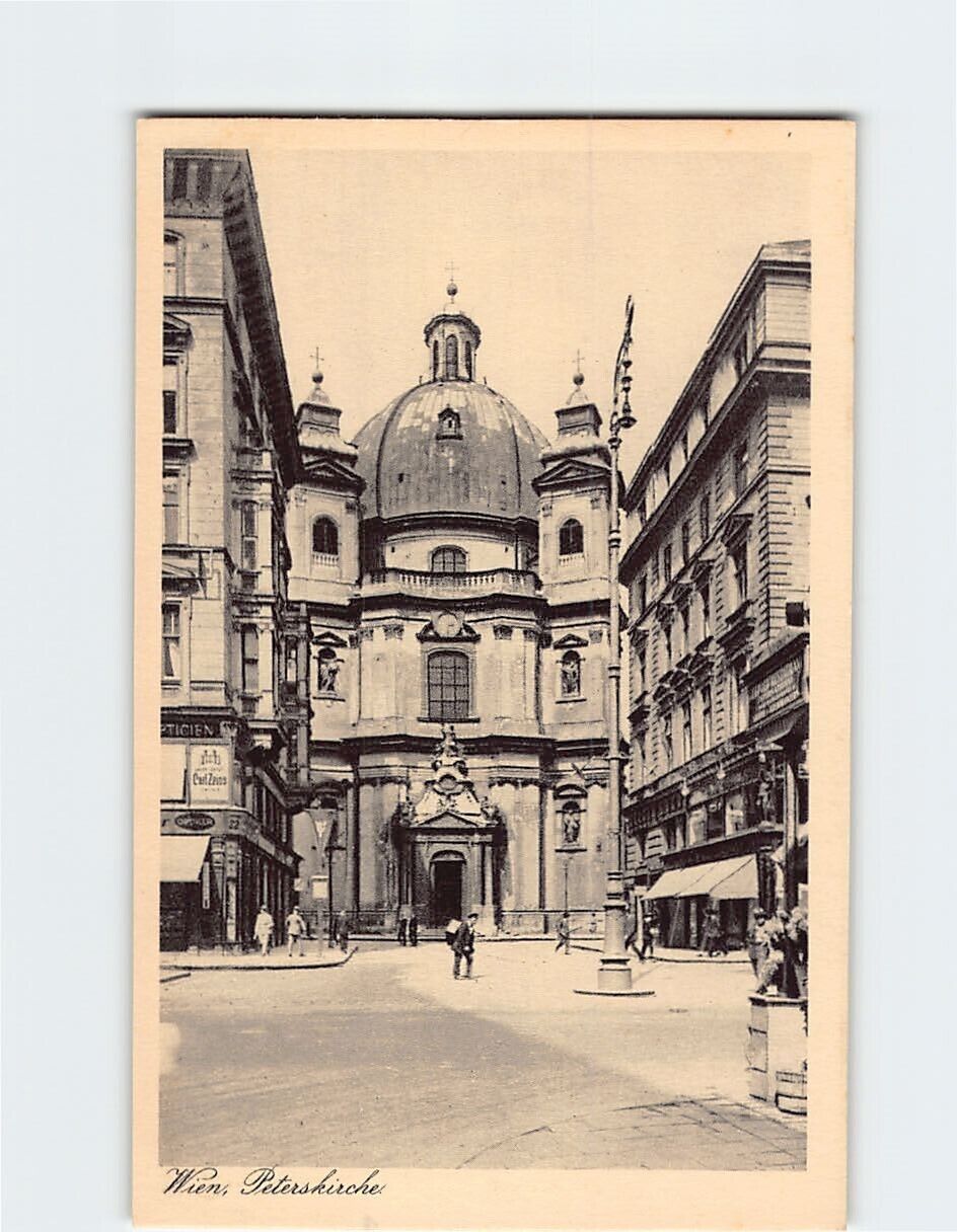 Postcard Peterskirche, Vienna, Austria