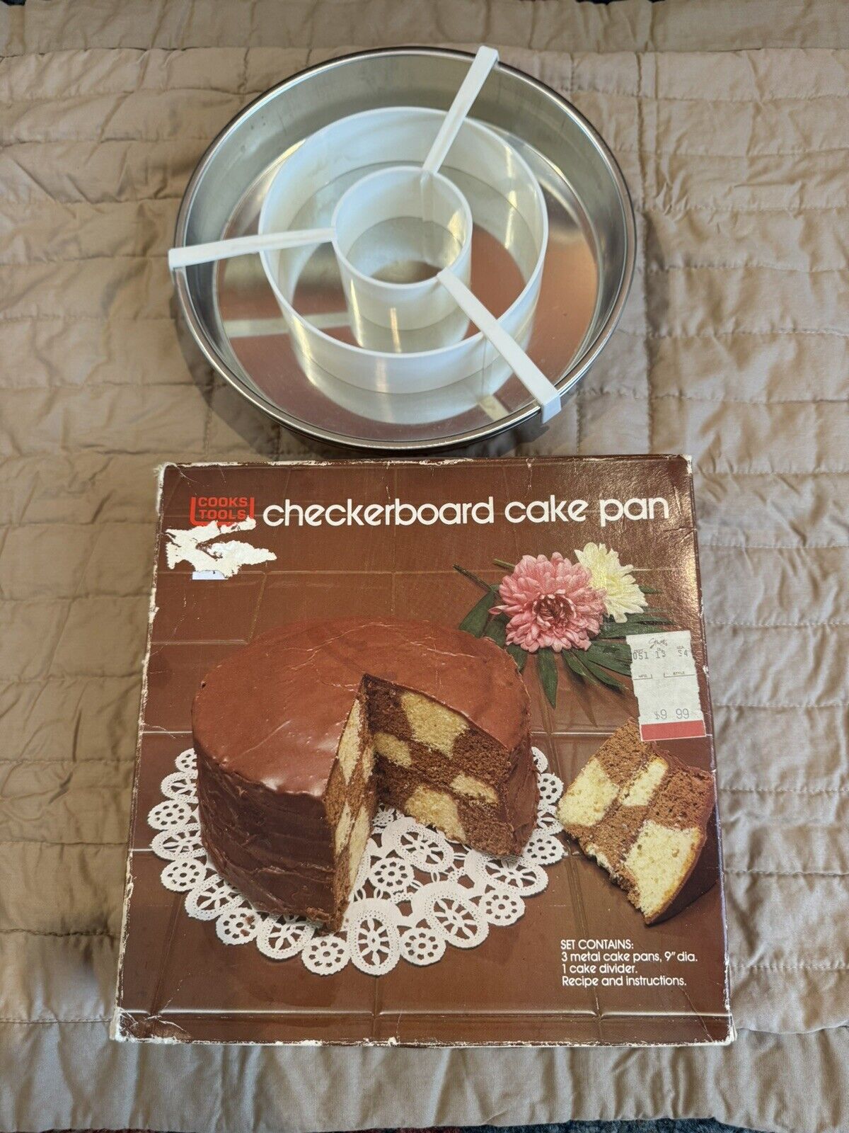 Cooks Tools Checkerboard Cake Pan in original box