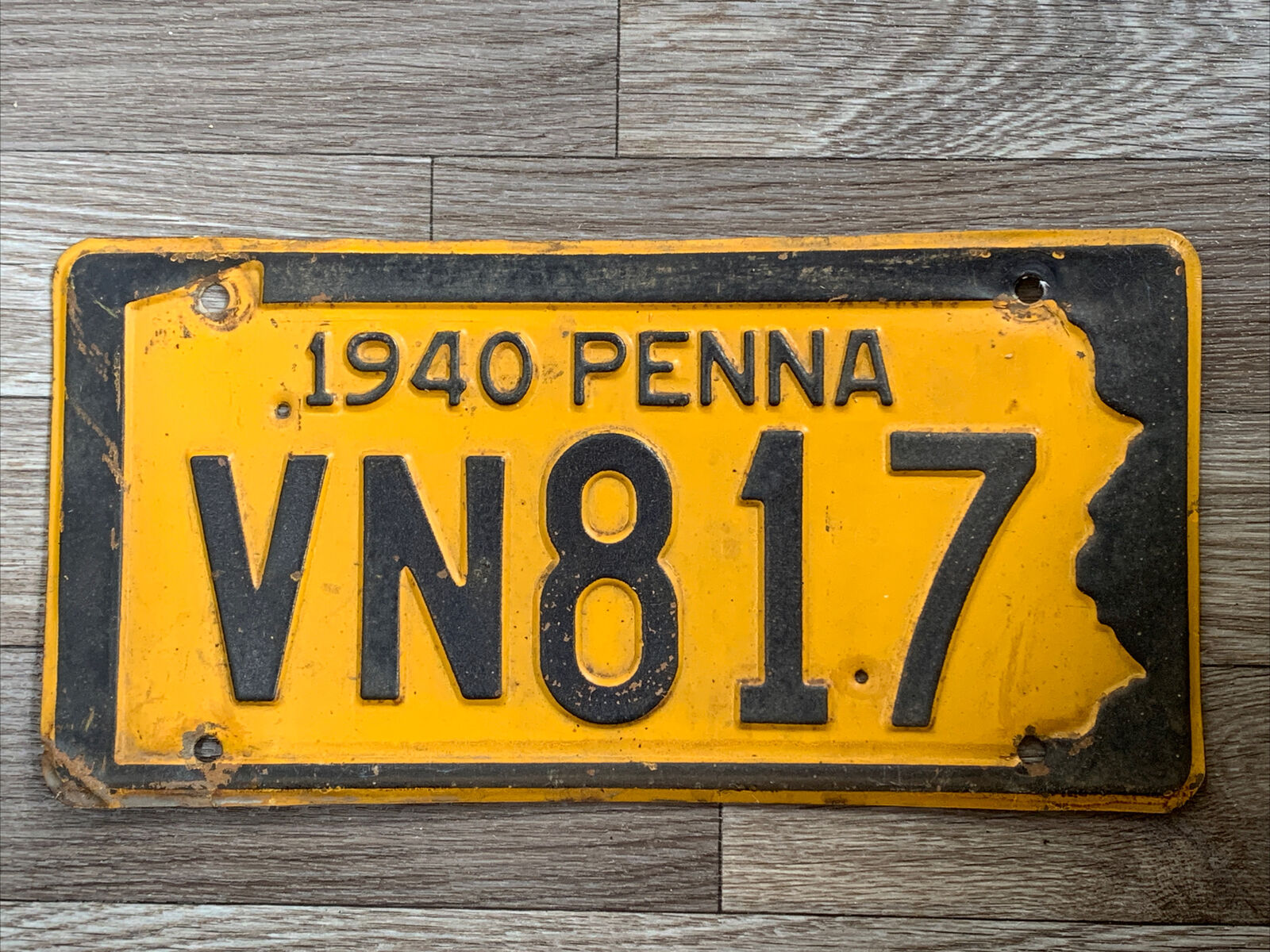Pennsylvania 1940 License Plate