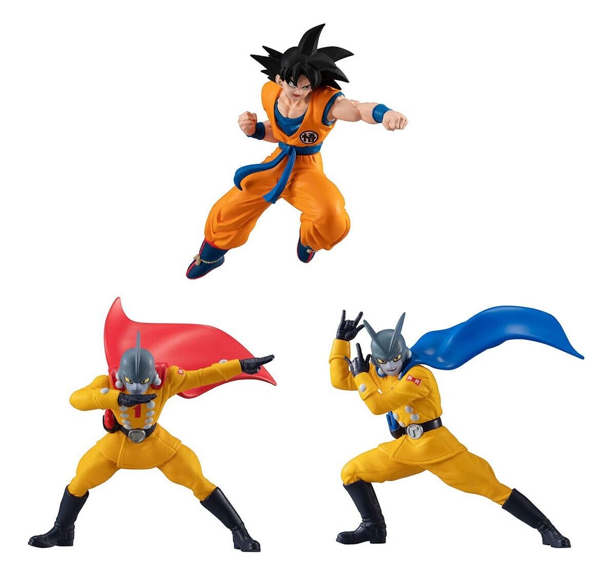 Dragon Ball Super Hero Great Posing Figures Bandai Premium Gashapon set of 3