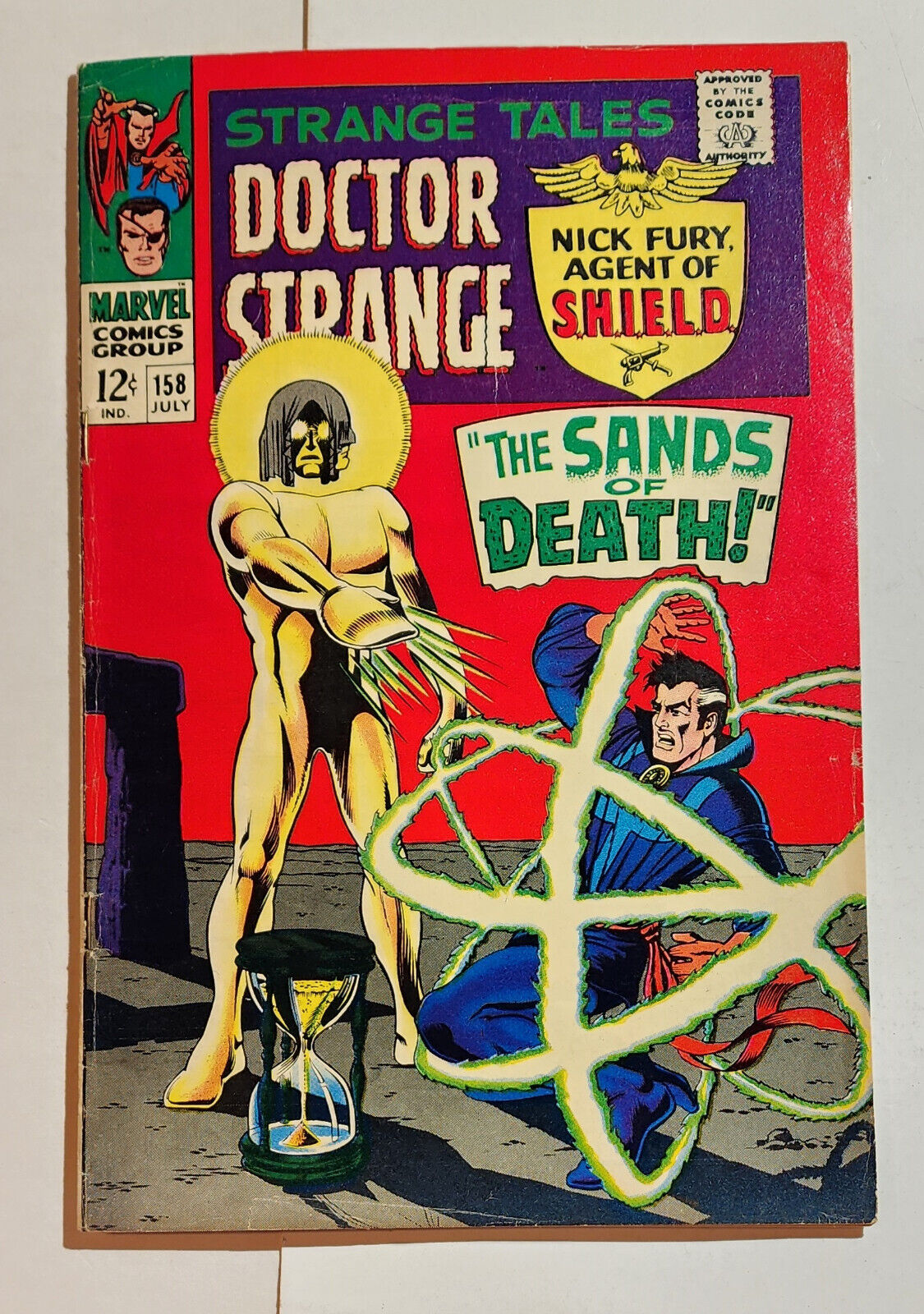 STRANGE TALES #158  Nick Fury S.H.I.E.L.D. Dr. Strange, 1st full LIVING TRIBUNAL