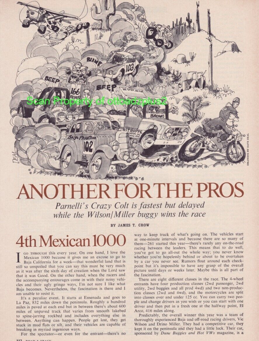 1970 Mexican 1000 Off road Race - Jones/Stroppe Crazy Colt - Lindqvest Saab +++