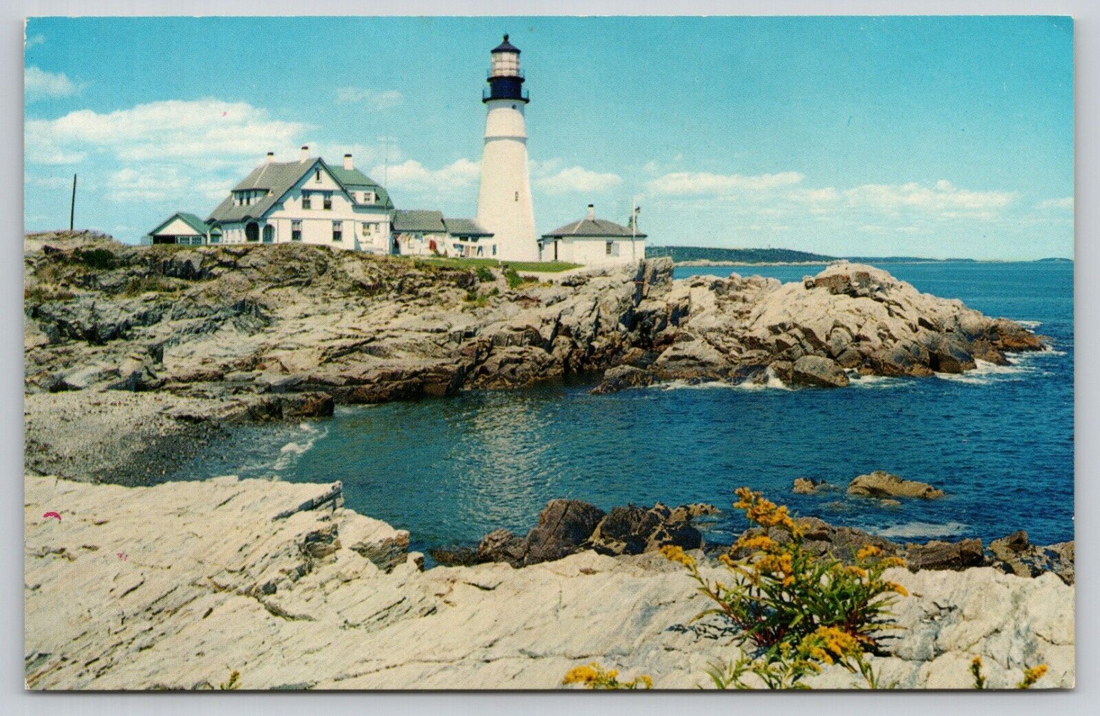Postcard ME Maine Portland Head Light New England Coast UNP A31