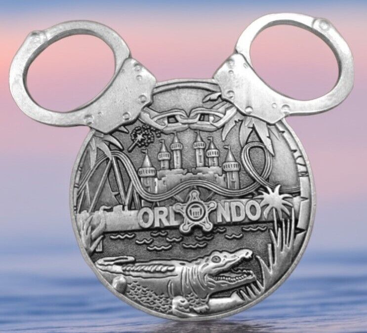 🔥Mickey Club House Challenge Coins, Silver US Secret Service Disney Minnie Ears
