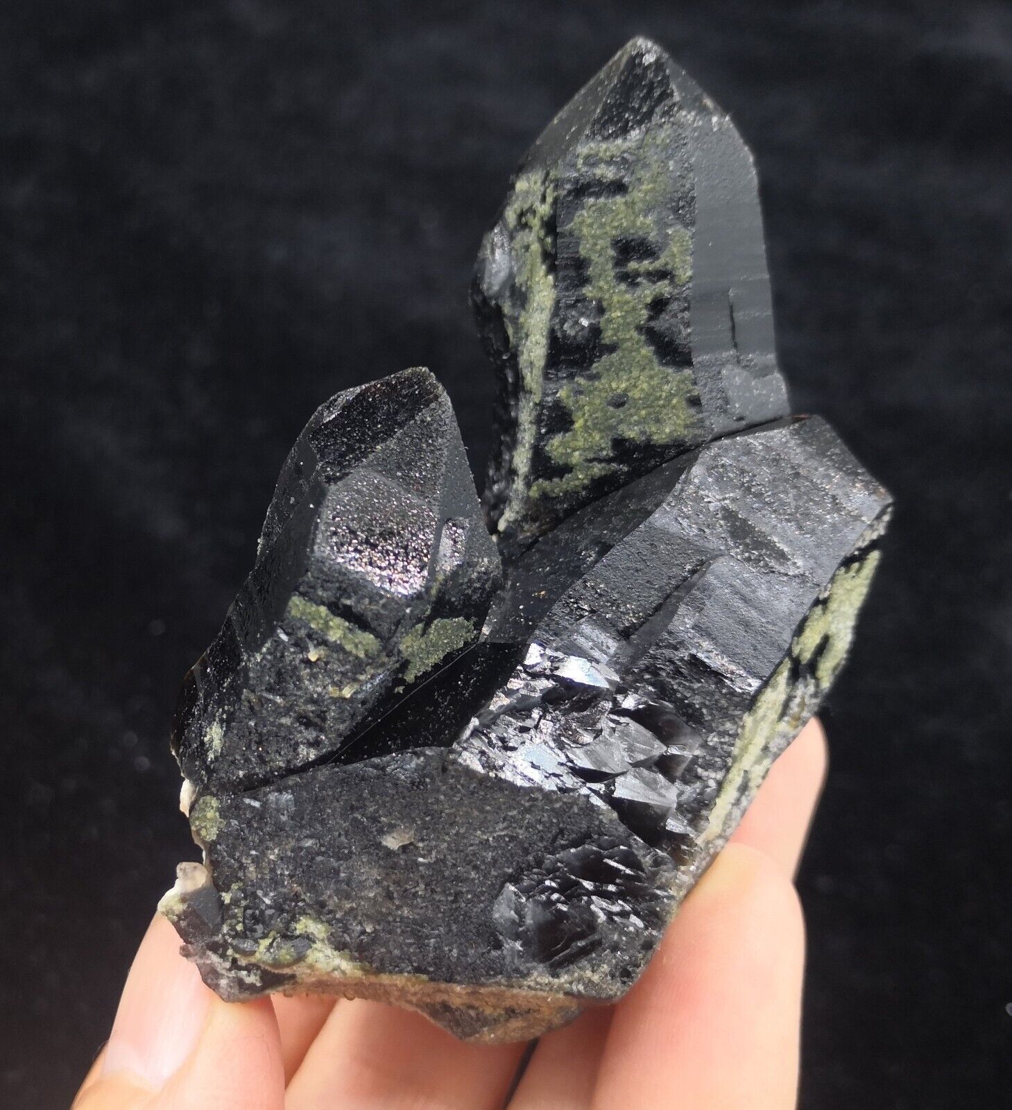 75mm 101g Natural black smoky Quartz, Natural Mineral Specimen from China
