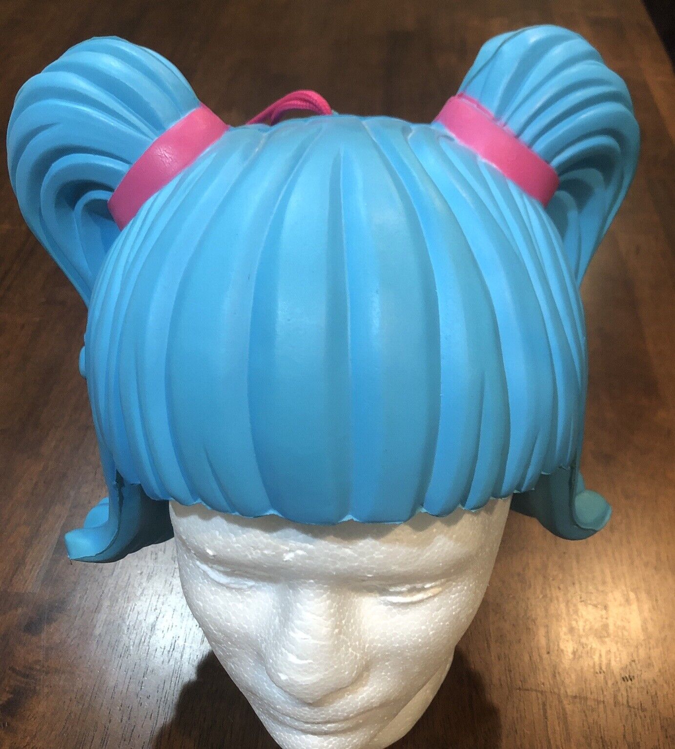 2005 Toy Quest Wig Blue Pink Pigtails Anime Cosplay Hair Hard Foam One Size