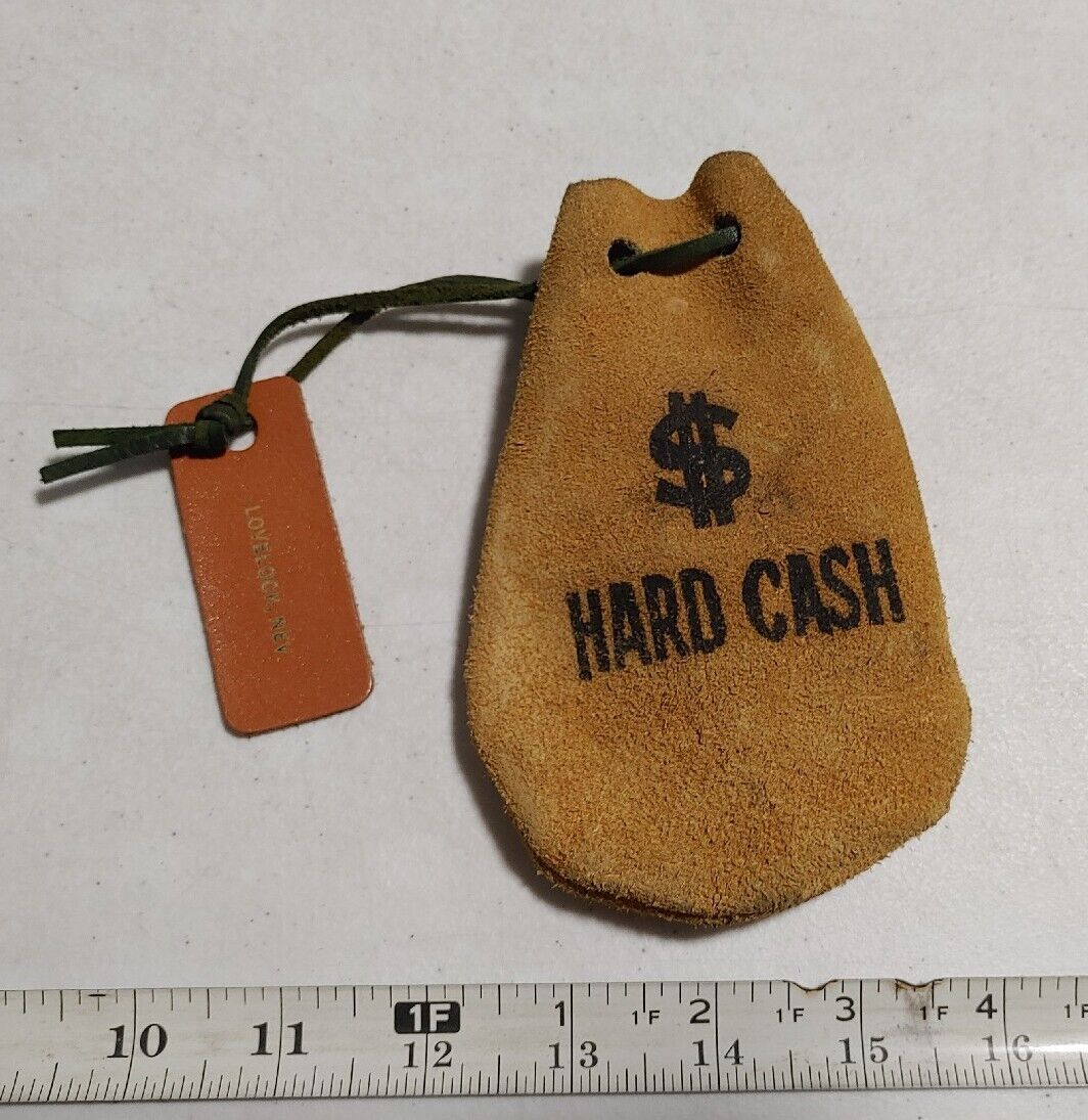 Vintage Lovelock Nevada Leather Money Bag Souvenir