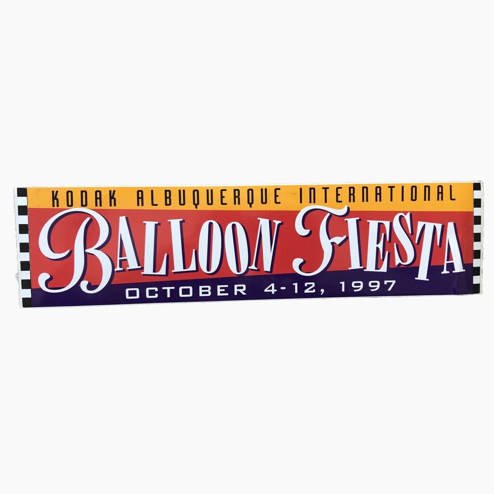 1997 Unused Bumper Sticker Albuquerque International Balloon Fiesta  
