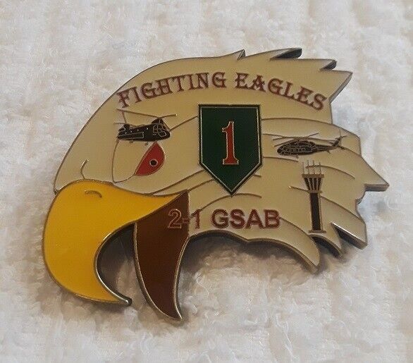 AUTHENTIC ARMY 1ID OND IRAQ GSAB AVIATION BIG RED ONE #000 RARE CHALLENGE COIN