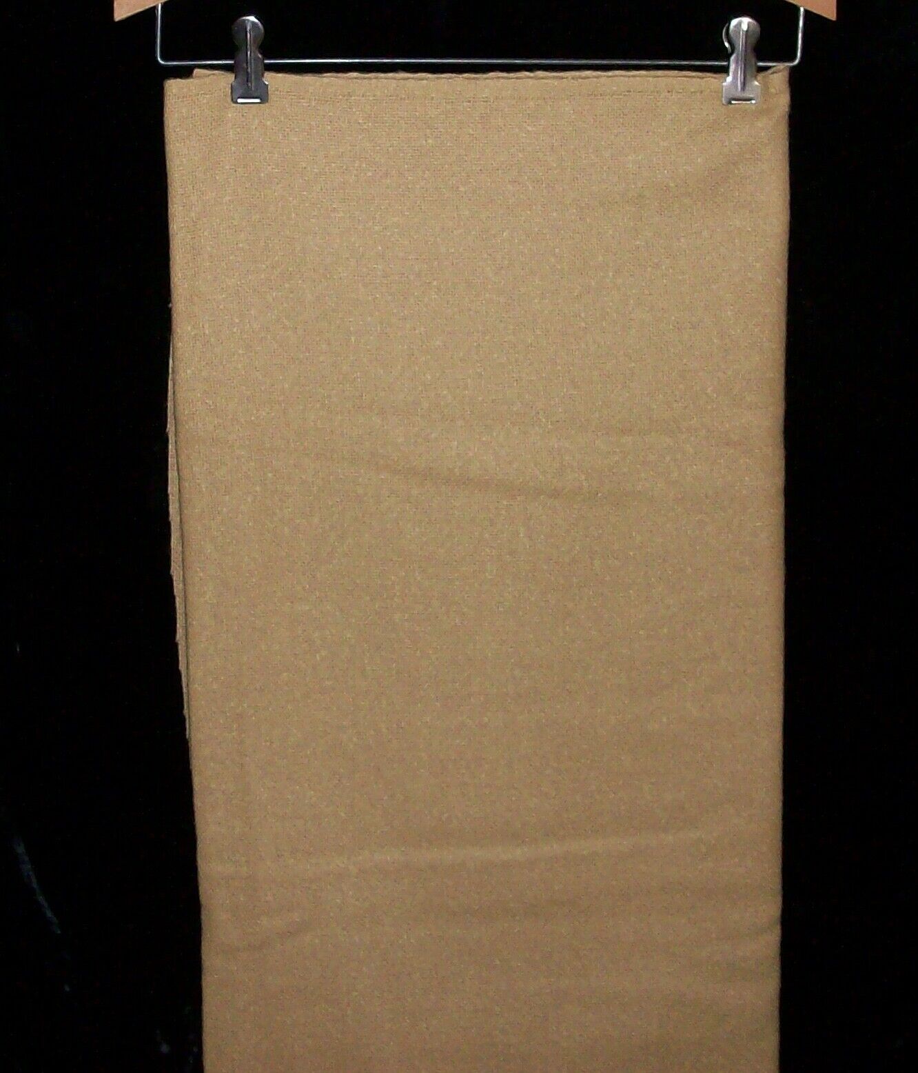Vintage 60s Goldenrod Beige Wool - Nylon Fabric 1.5 yards applique quilt crafts