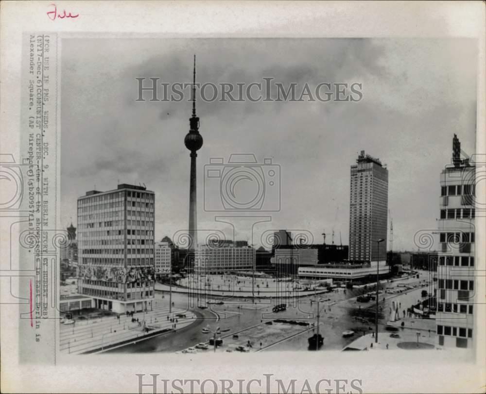 1970 Press Photo General view of the Alexander Square in East Berlin, Germany