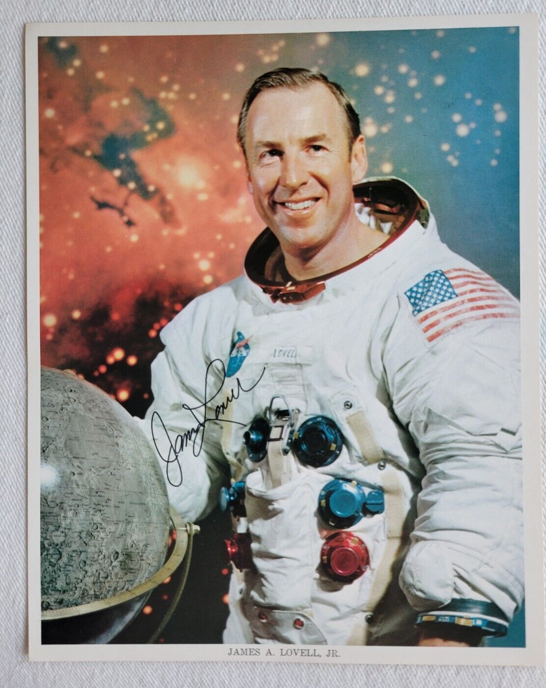 James A. Lovell, JR. (Astronaut)- Hand Signed Vintage NASA 8x10 Photograph
