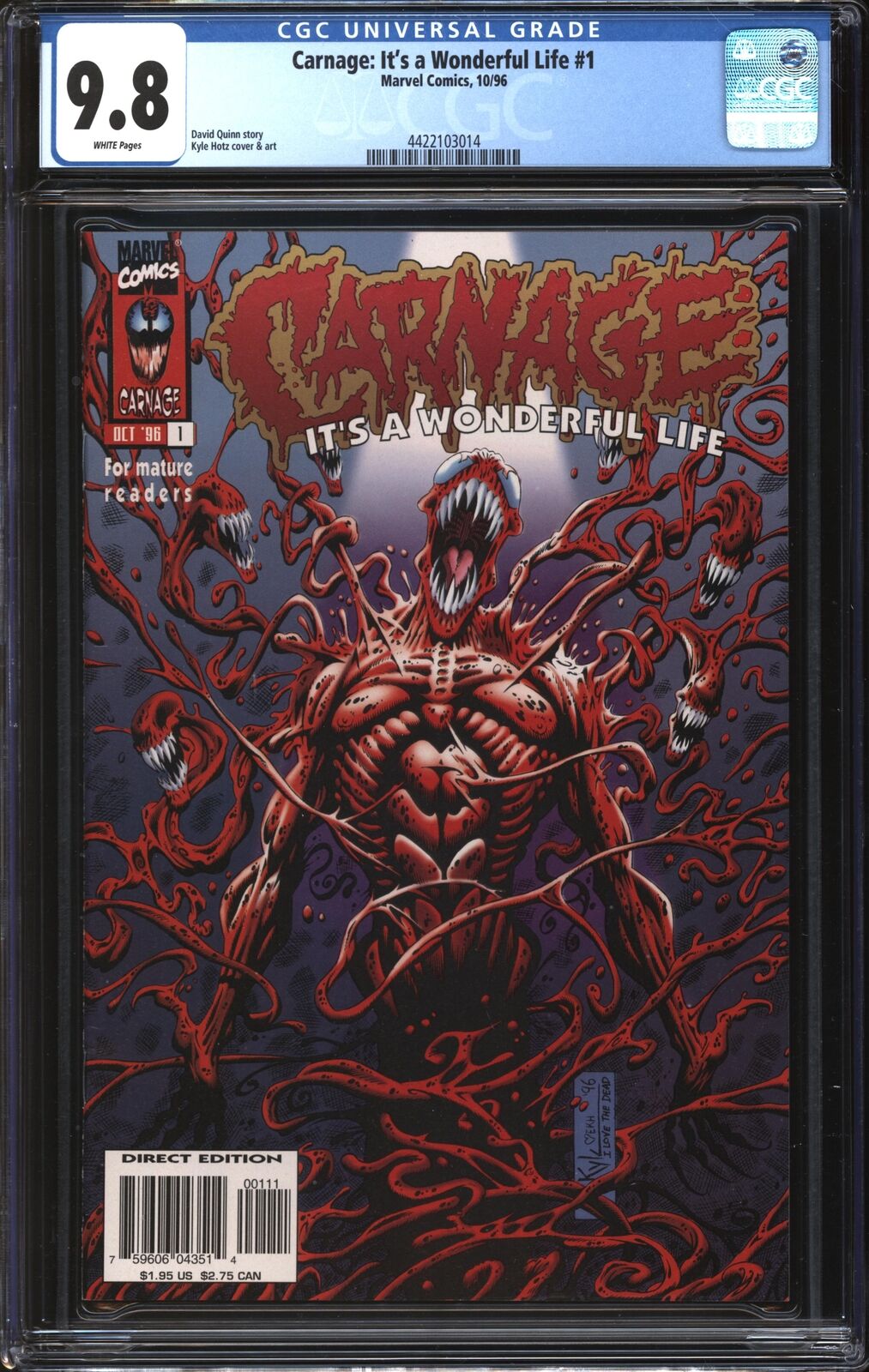 Carnage: It's A Wonderful Life (1996) #1 CGC 9.8 NM/MT
