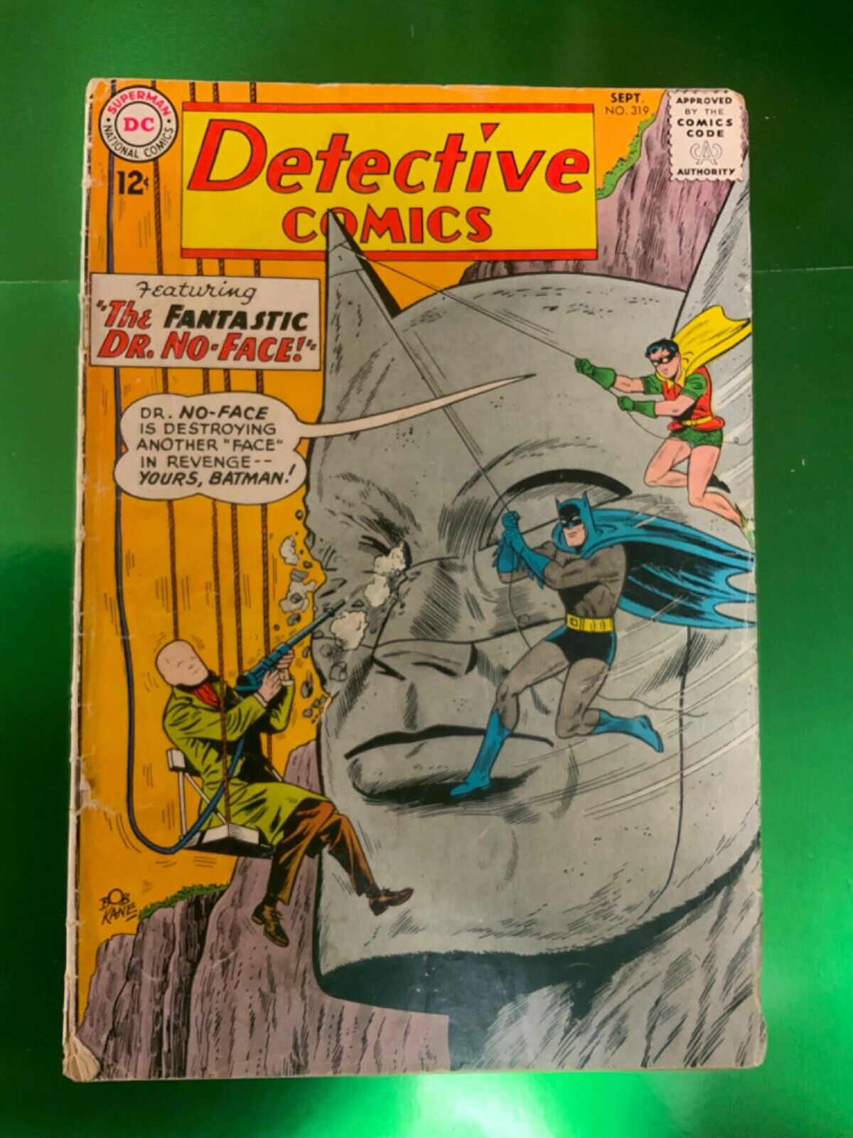 DEFACING BATMAN? Detective Comics #319 1963 Dr. No-Face, Martian Manhunter