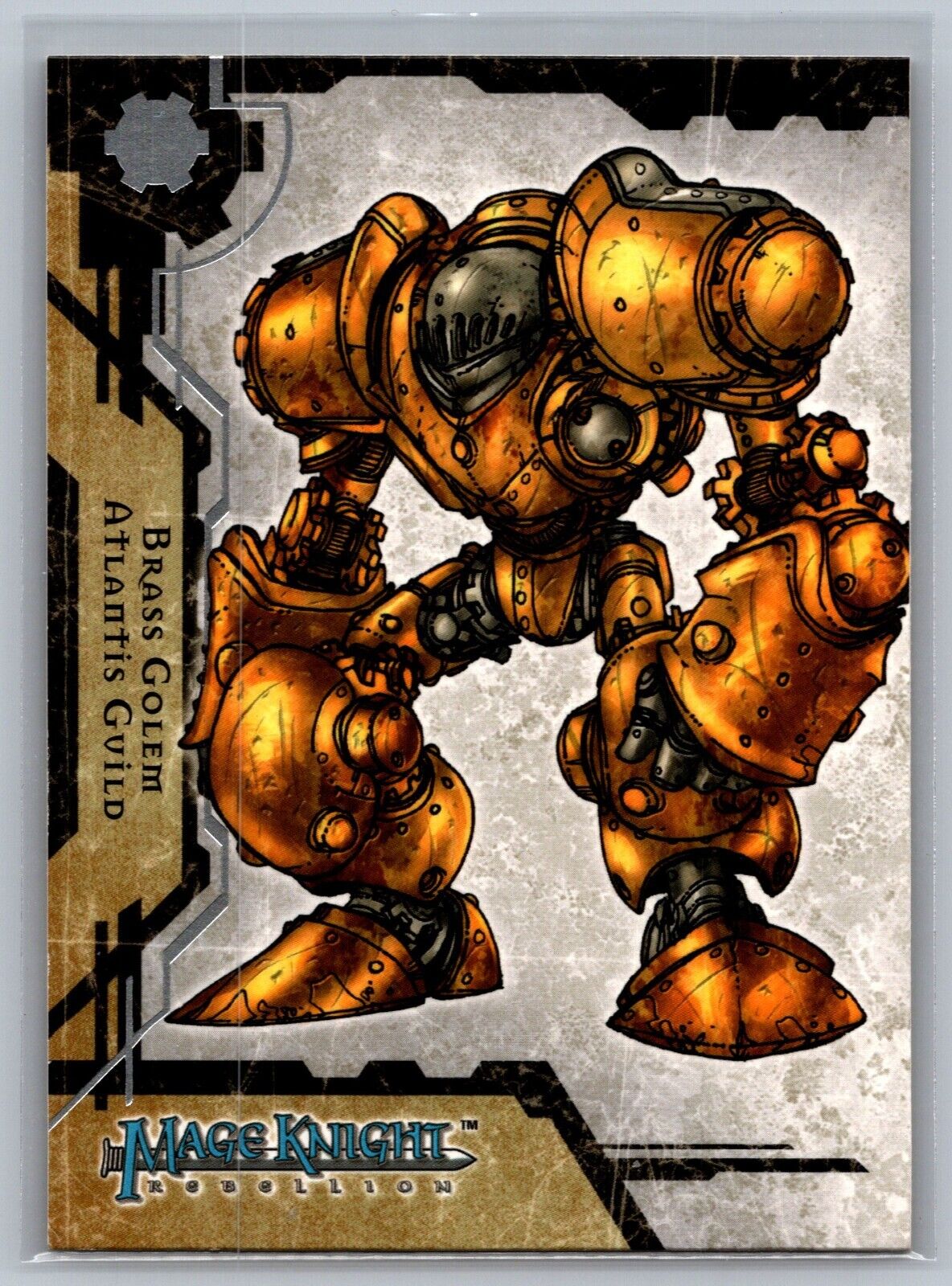 2001 Mage Knight Rebellion Brass Golem #RE3 Trading Card