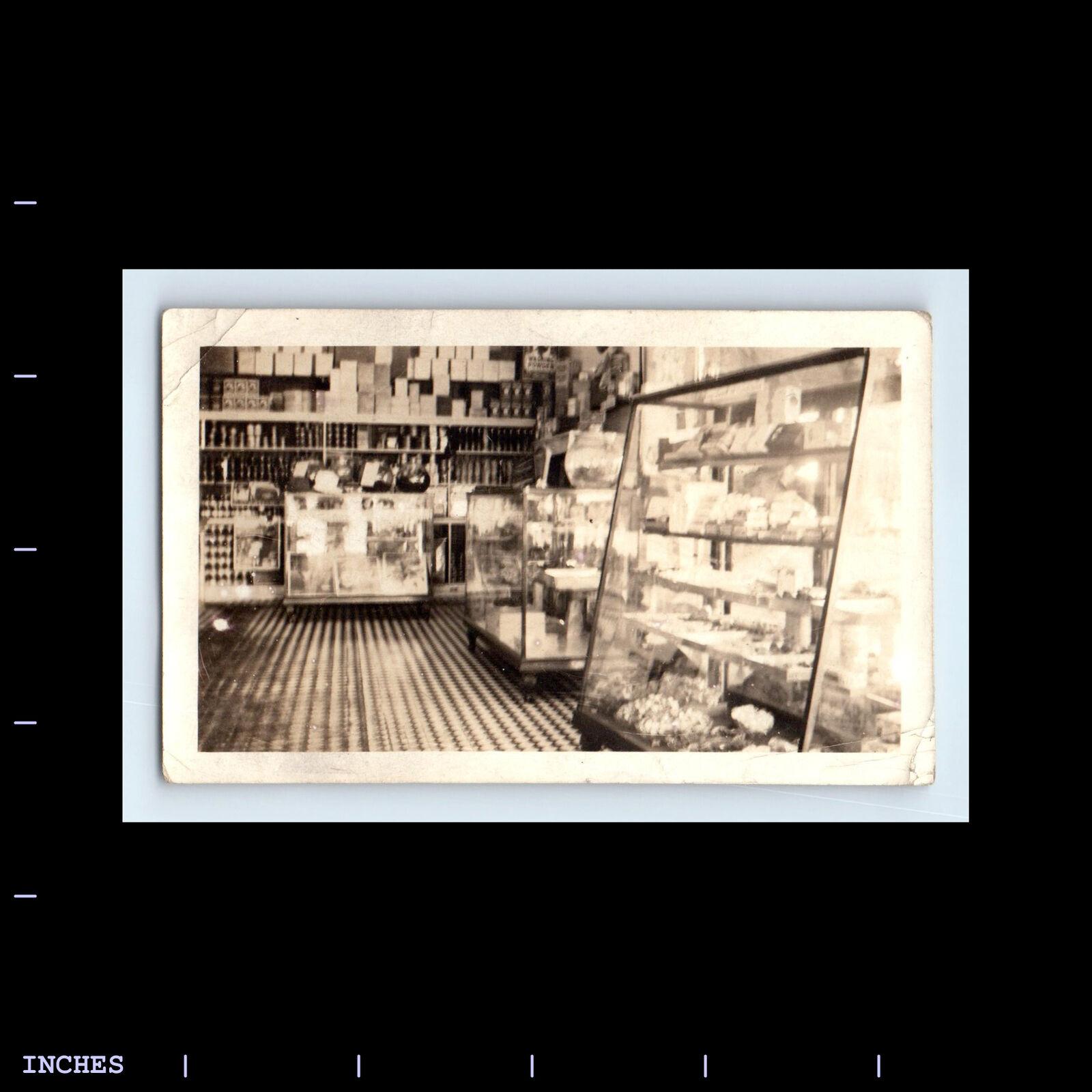 Old Vintage Photo GROCERY STORE INTERIOR