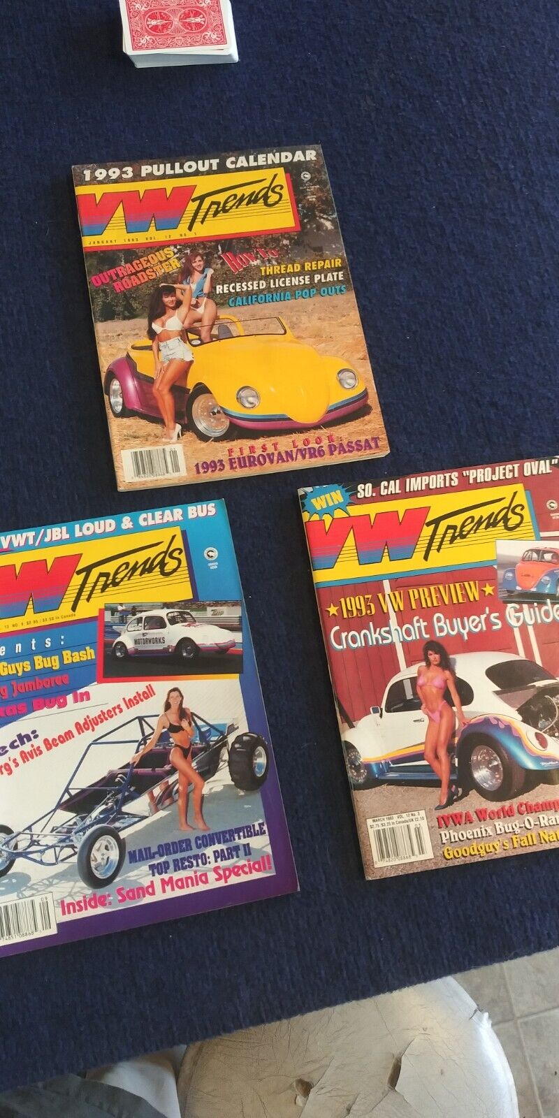 3 Vintage VW TRENDS Magazines