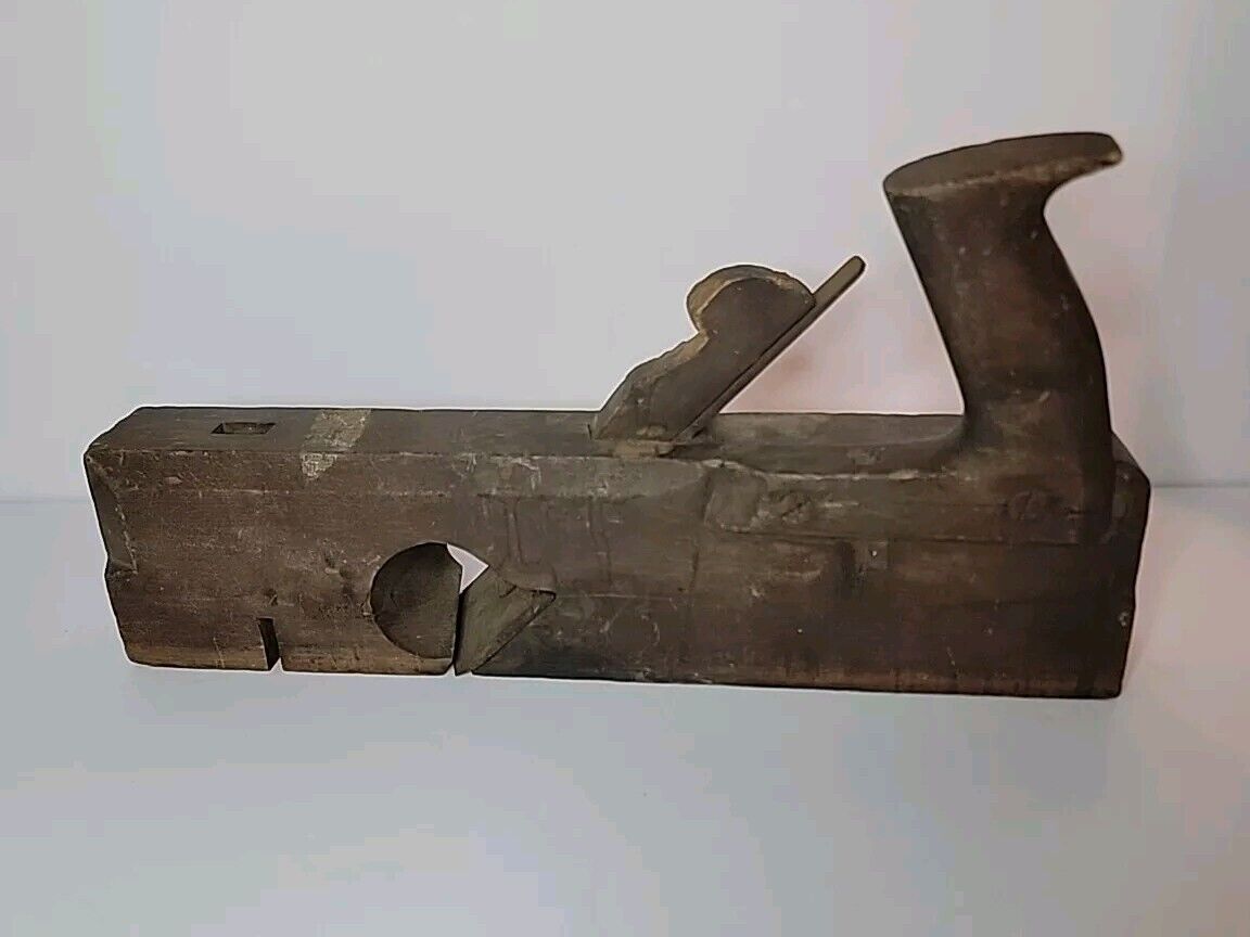 ANTIQUE Vintage Wood  Hand  Planer  Wood Handle  With Blade