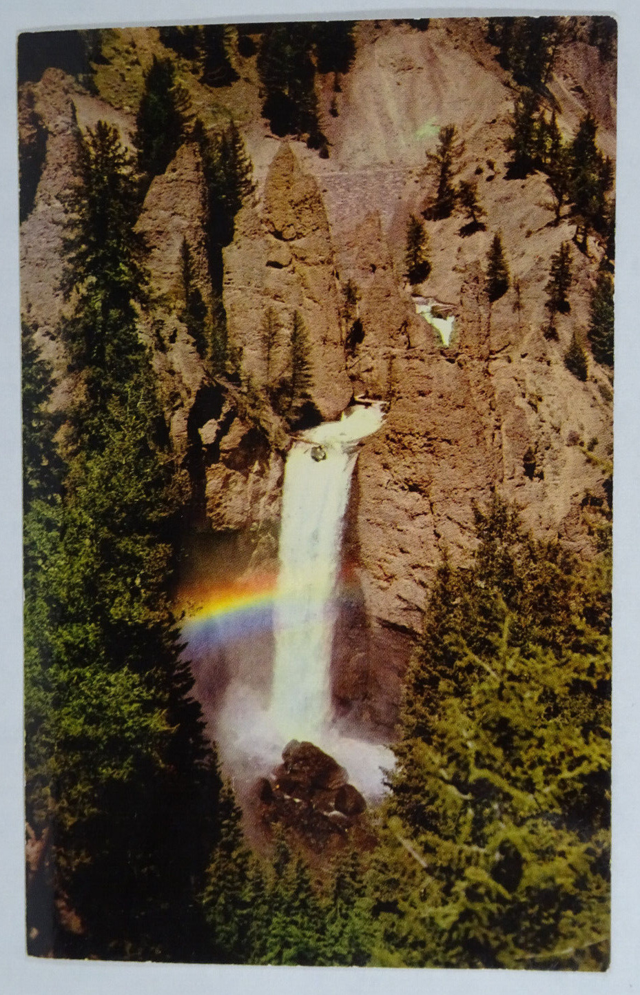 c1940s-50s Postcard Tower Creek Falls Yellowstone National Park WY Unposted USA