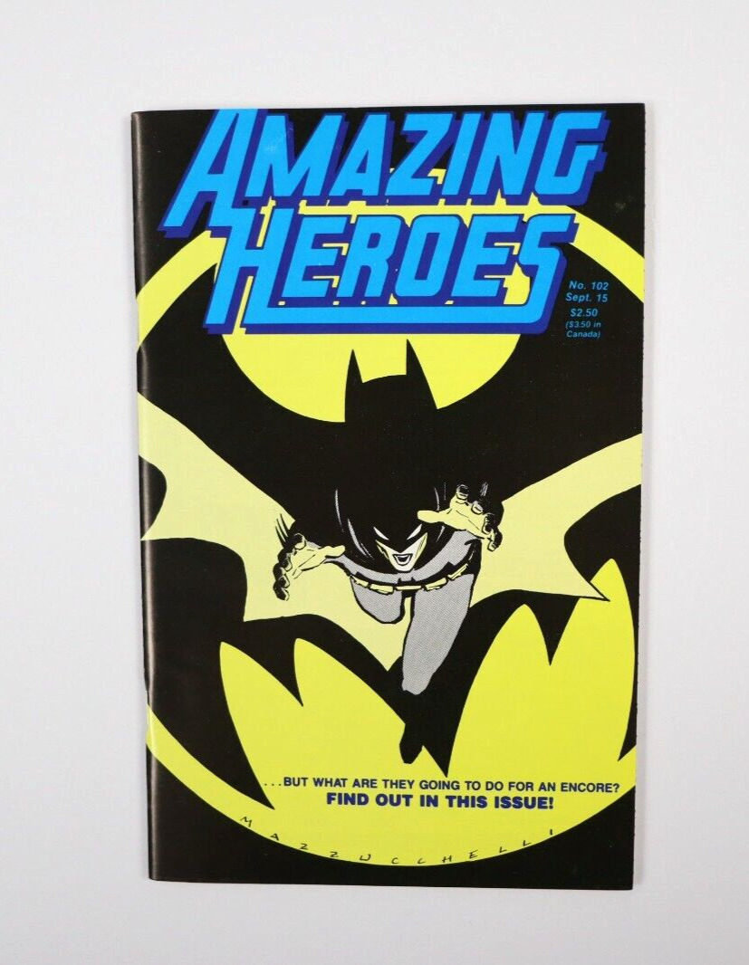 VTG Amazing Heroes (1981) #102 Batman Year One Mazzucchelli Cover Frank Miller