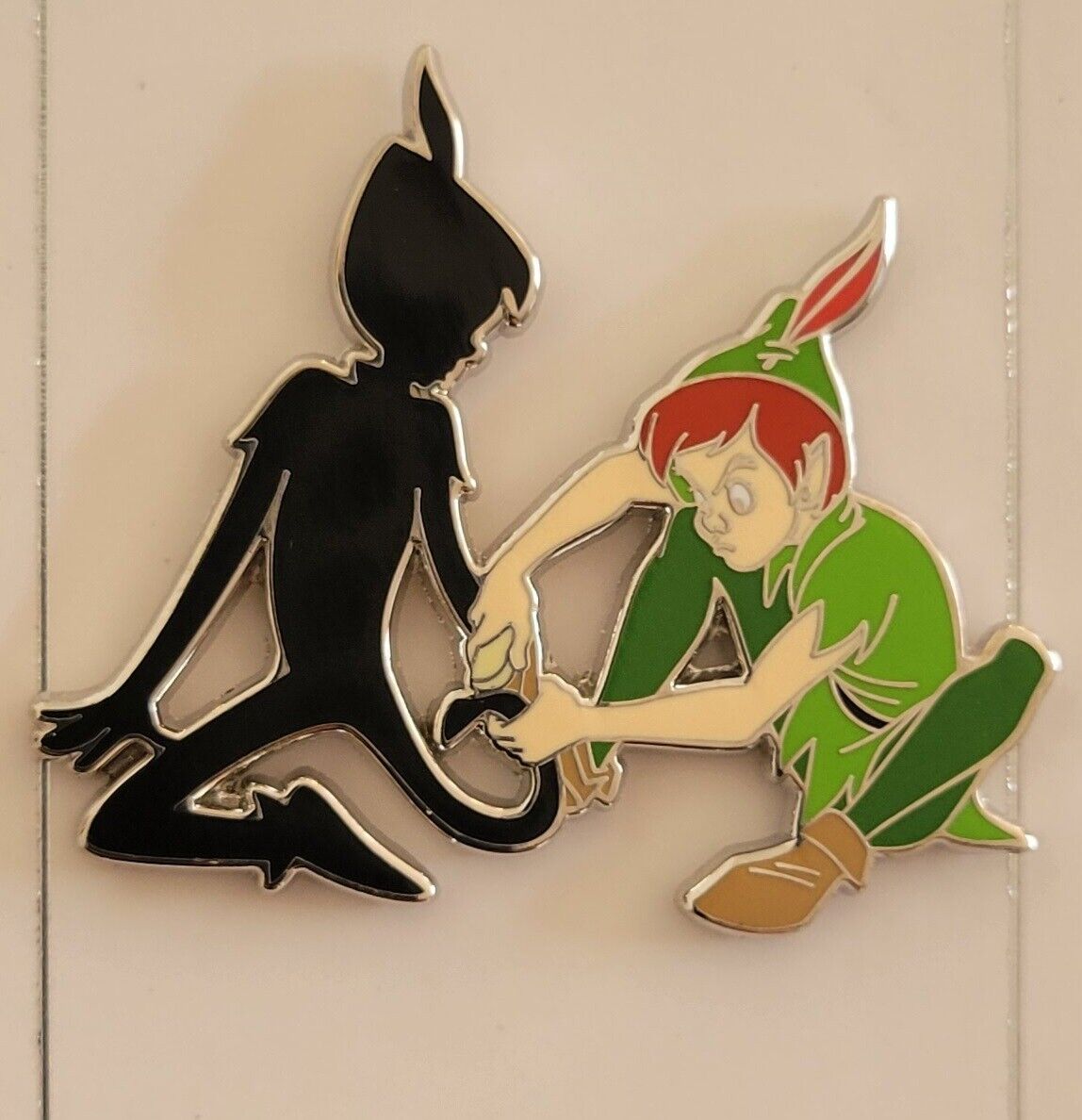 Disney Parks Exclusive Peter Pan Playing With His Shadow Pin