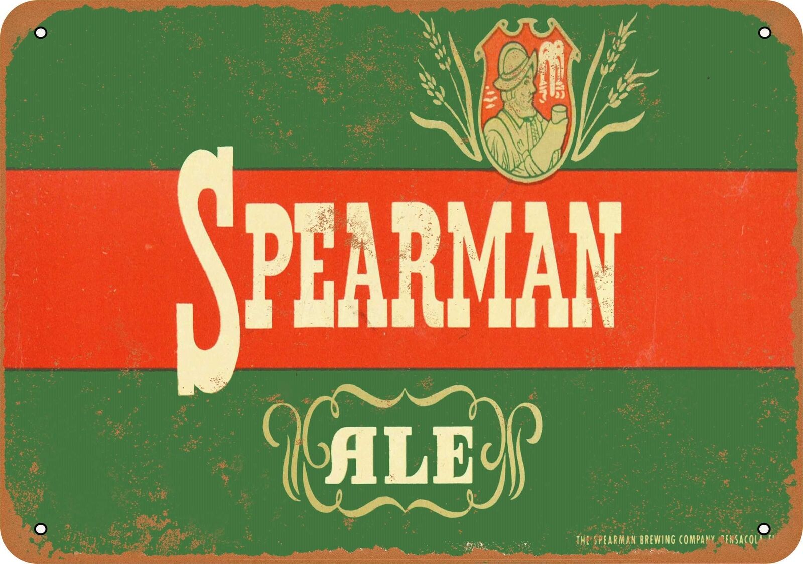 Metal Sign - Spearman Ale - Vintage Look Reproduction