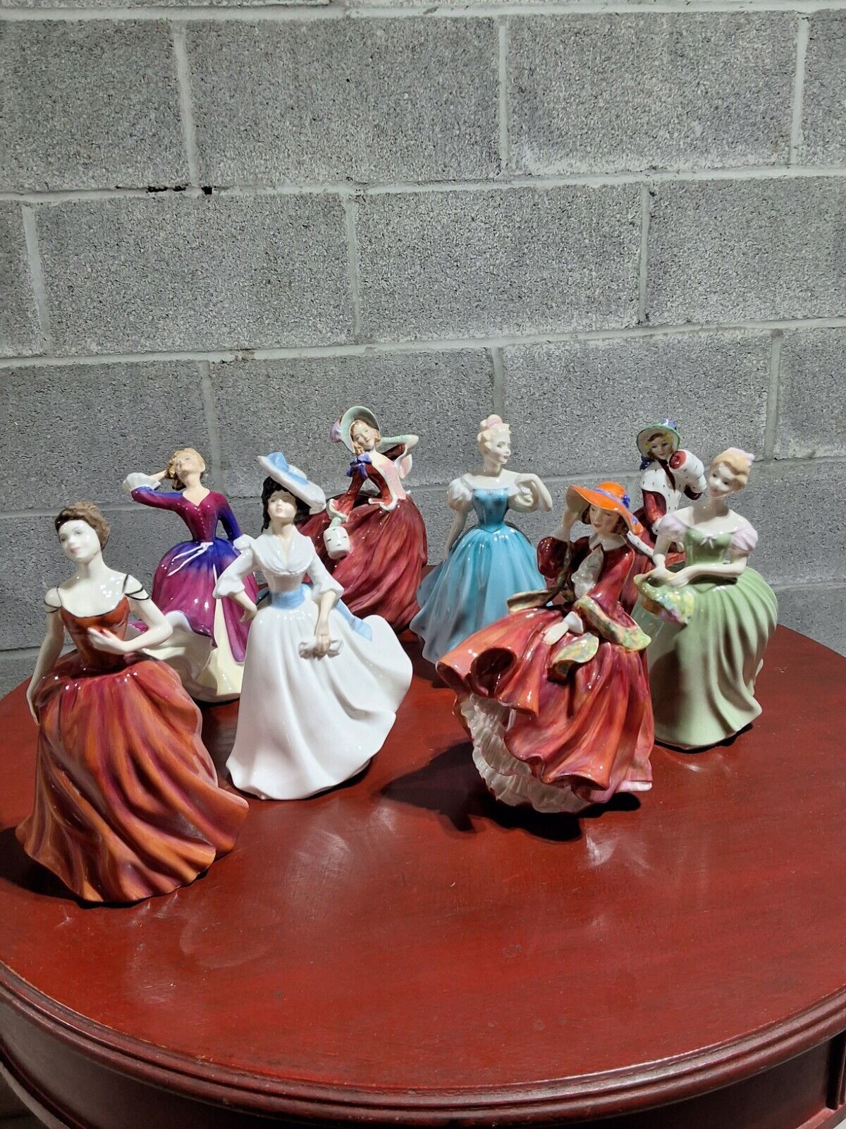 Royal Doulton Vintage Lady Figurines Lot of 8 Very Good Condition 