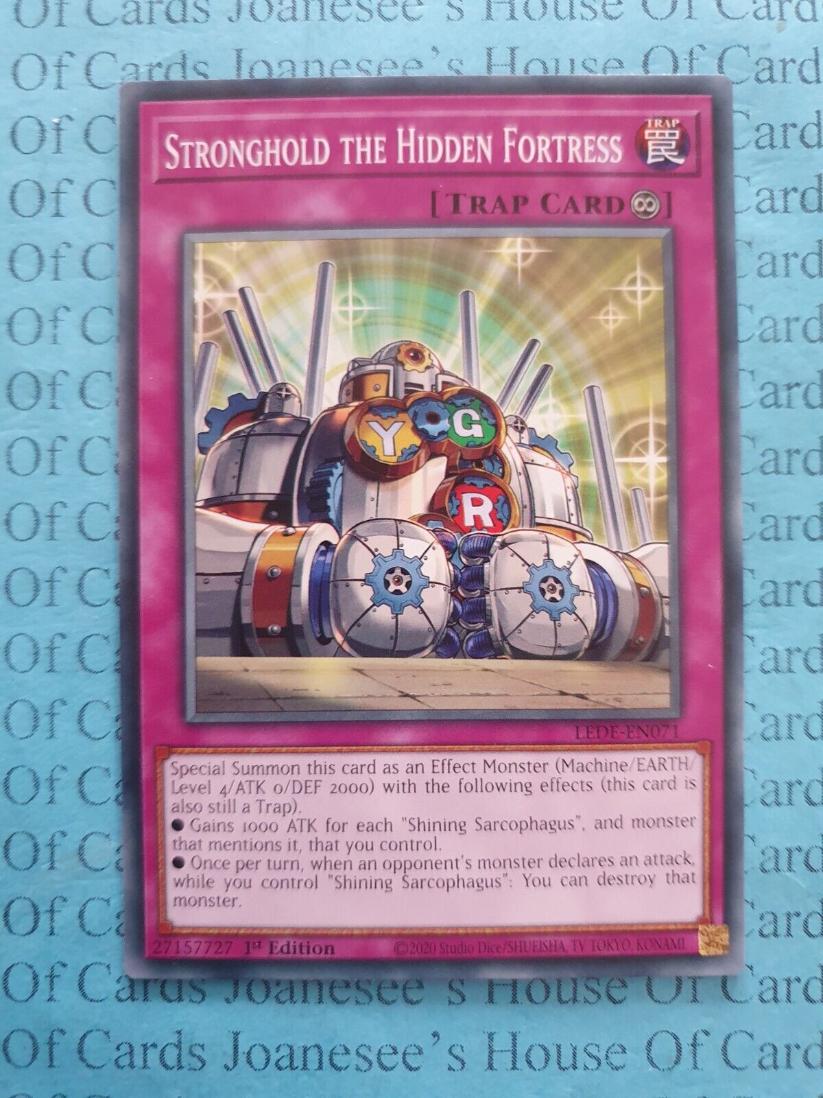 LEDE-EN071 Stronghold the Hidden Fortress Yu-Gi-Oh Card 1st Edition New