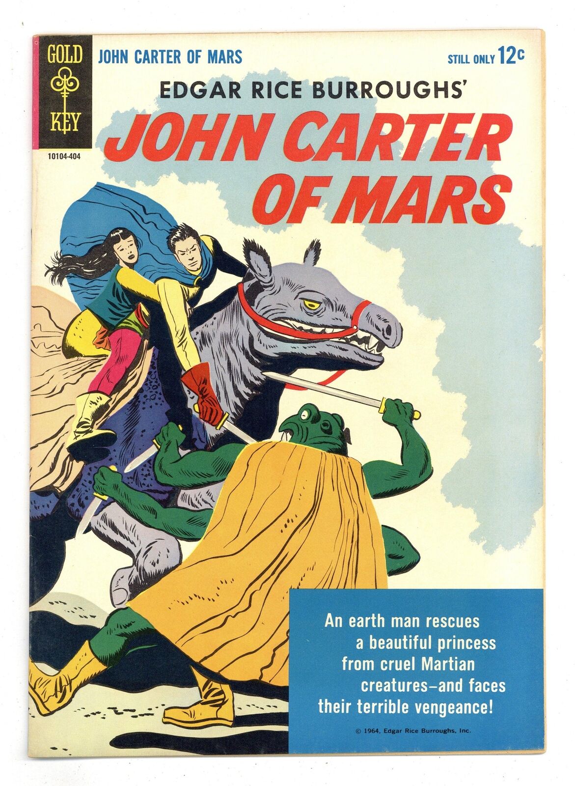 John Carter of Mars #1 FN 6.0 1964