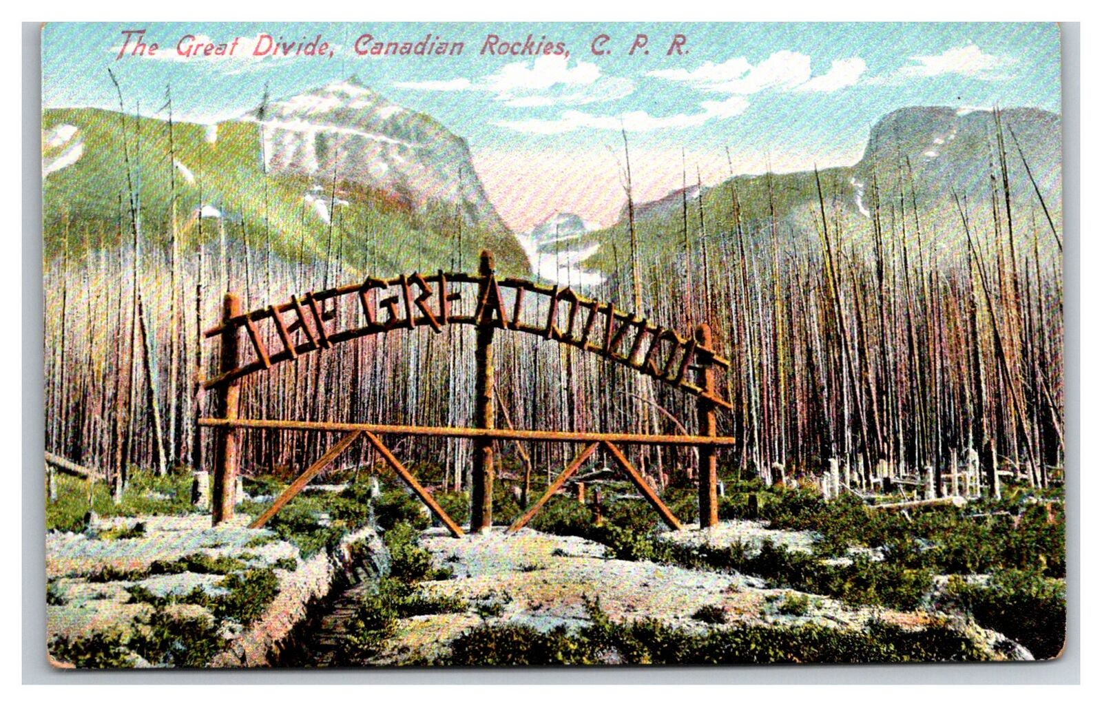 THE GREAT DIVIDE  ROCKIES C.P.R.  Canadian pacific railroad