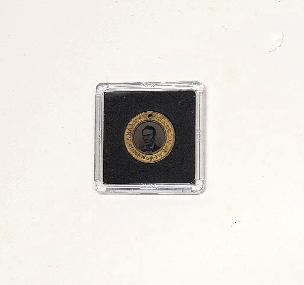 1860 Abraham Lincoln / Hannibal Hamlin Presidential Campaign Coin/Button/Badge
