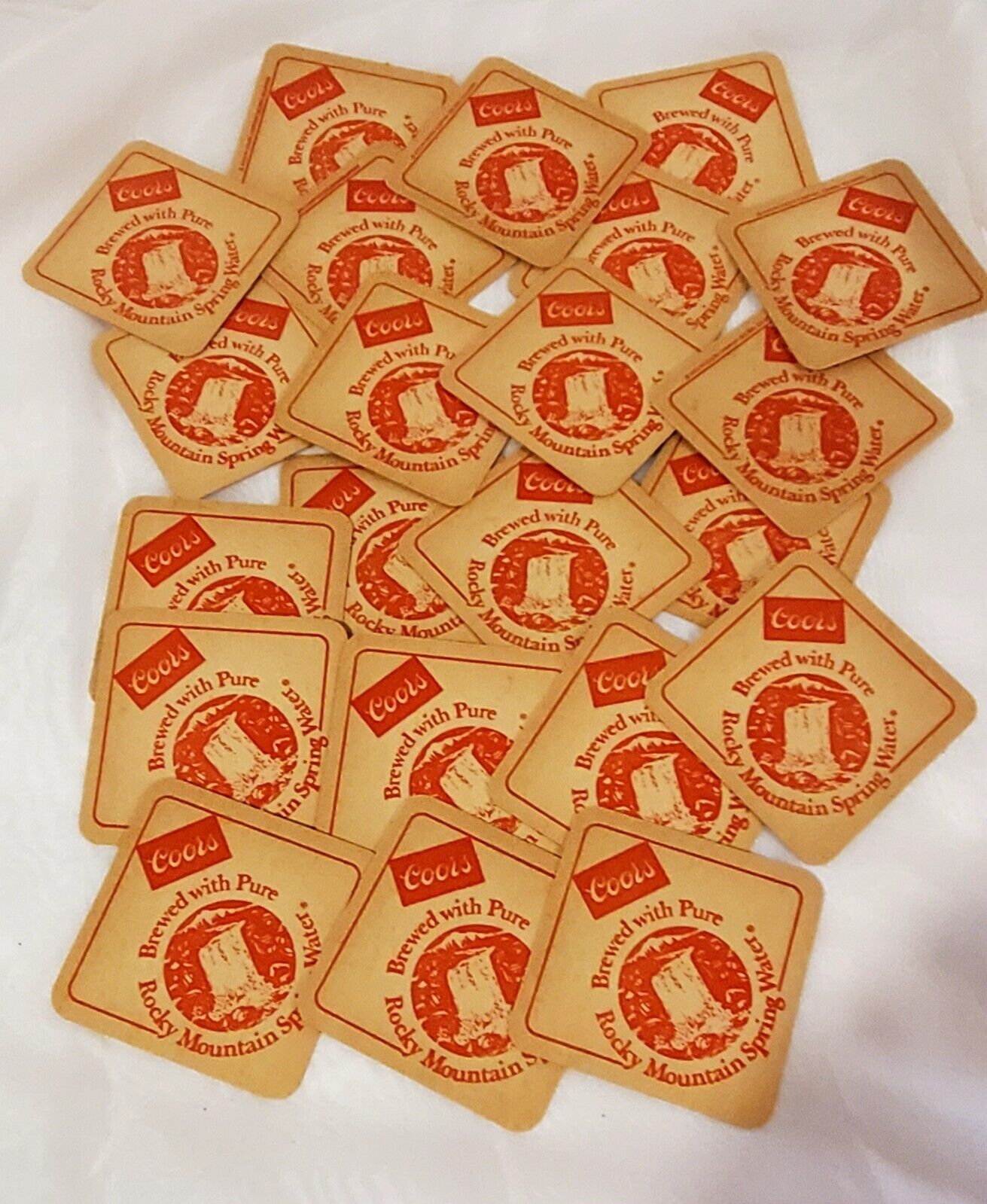 VTG 21pc Coors Beer Cardboard Collectors Coasters