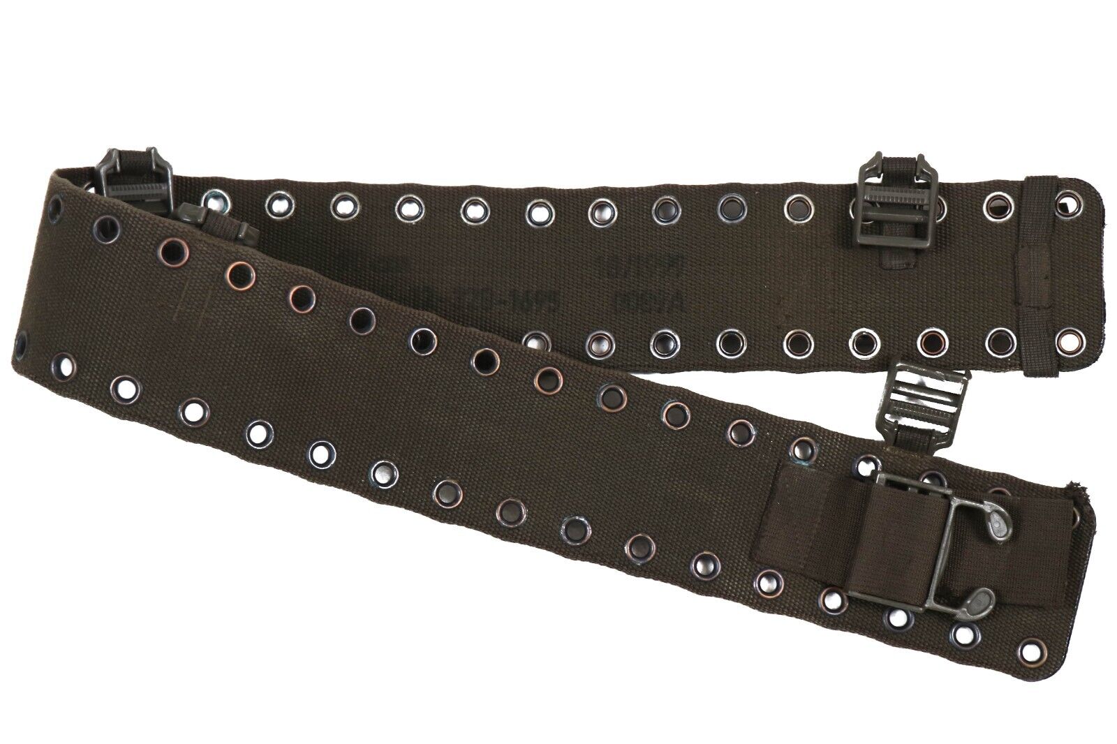 Large German Bundeswehr OD Green Harness Belt Suspender Hooks Webbing Field Gear