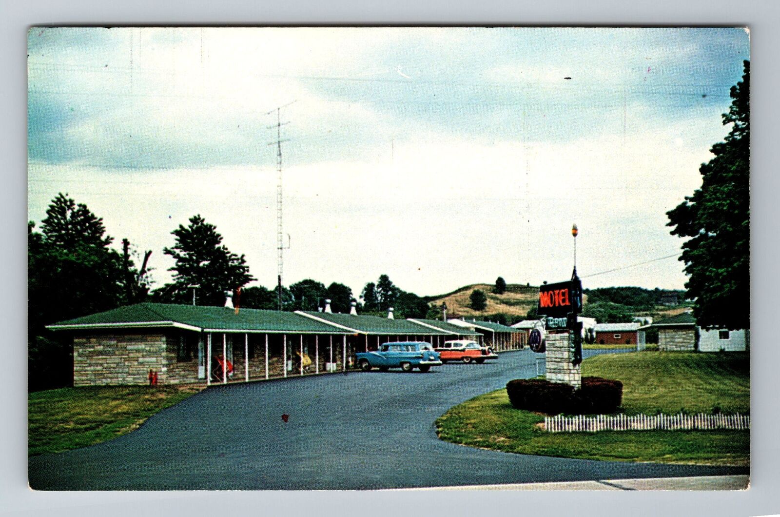 Marietta OH-Ohio, Motel Reno, Advertisment, Vintage Postcard