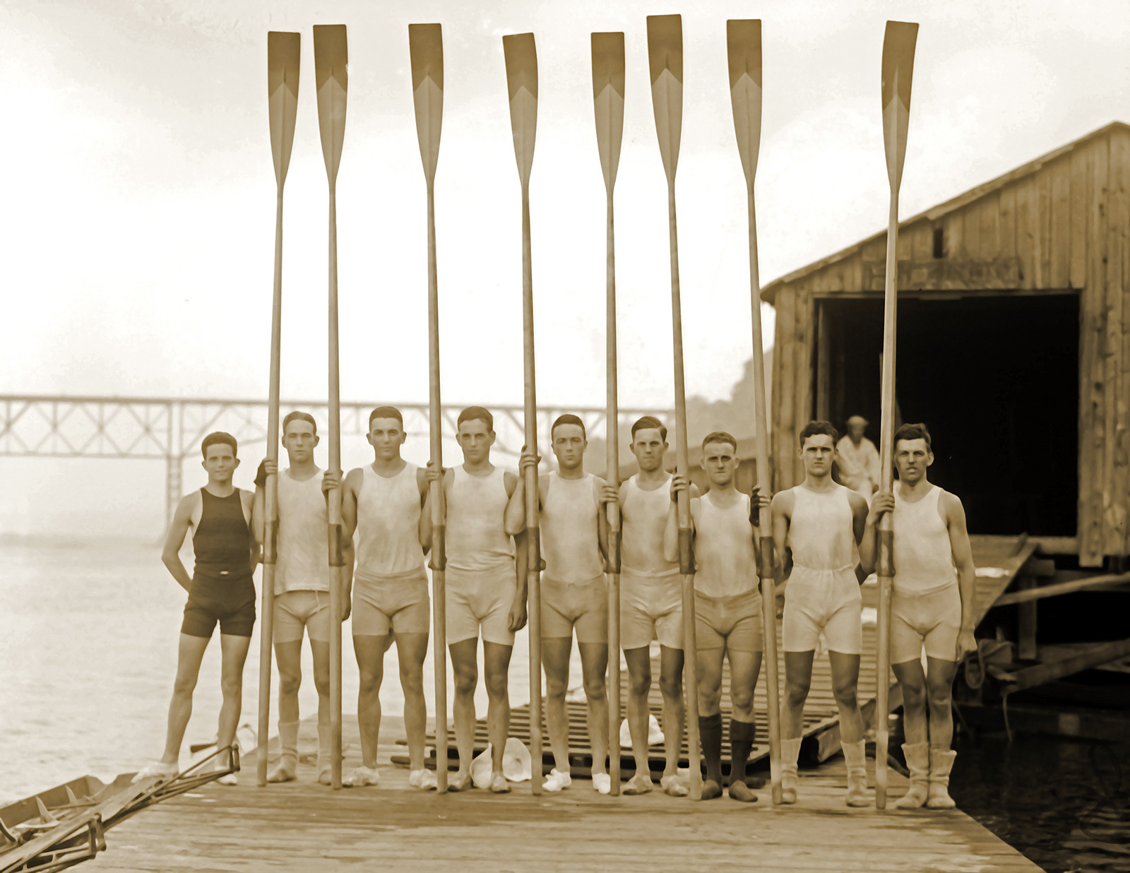 1910-1915 U of Penn 2nd Varsity Crew Team Vintage/ Old Photo 8.5 x 11\