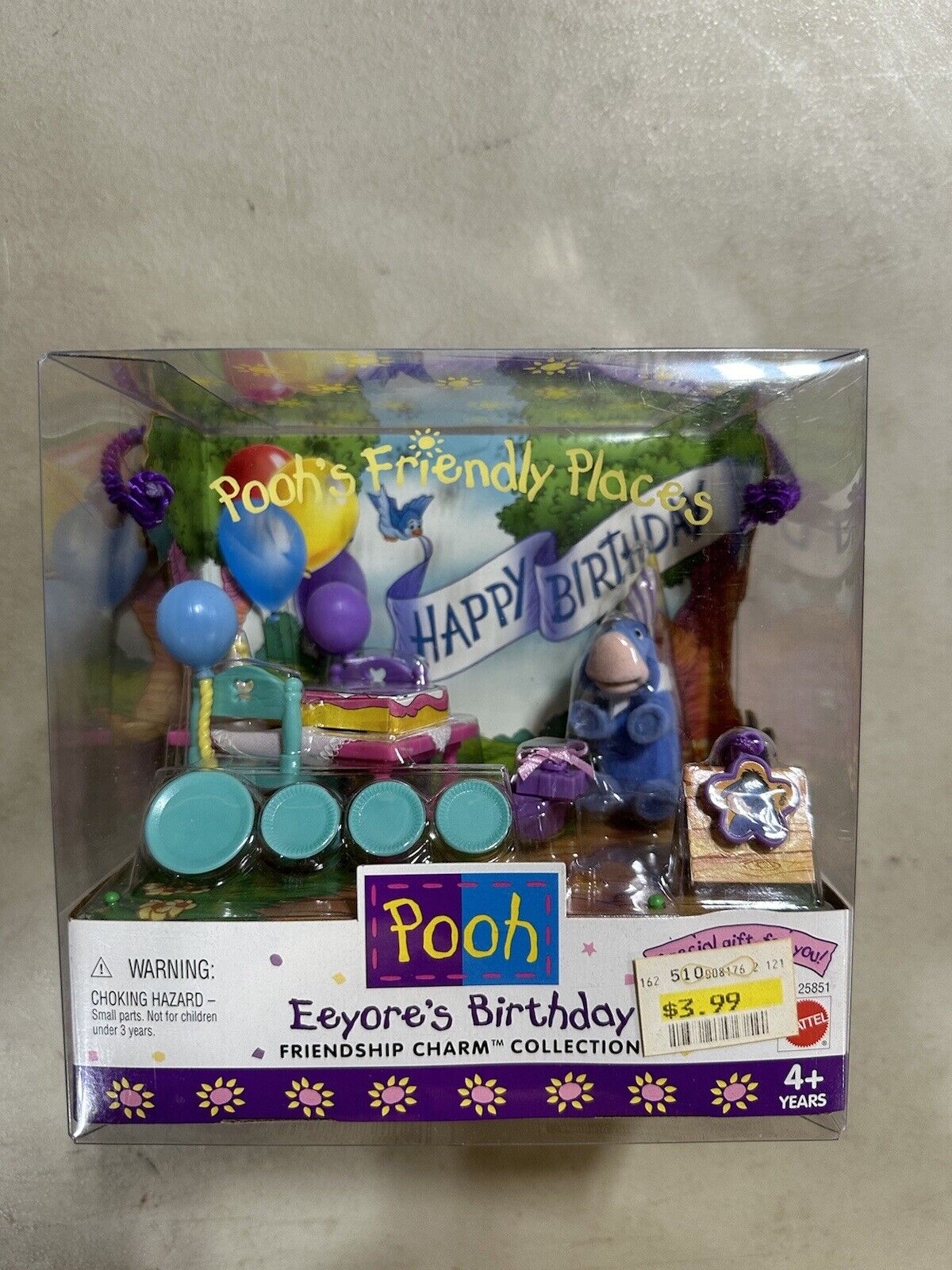 Pooh\'s Friendly Places EEYORE\'S BIRTHDAY Cheerful Times Collection 1998 NIB C23