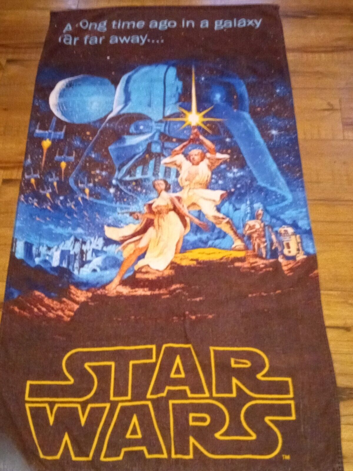 Rare Vintage 70s Star Wars  Beach Towel - Star Wars “A New Hope”