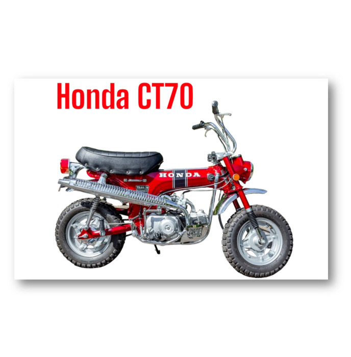 1970 Honda CT70 Mini Trail Iconic Motorbike Motorcycle Refrigerator Magnet
